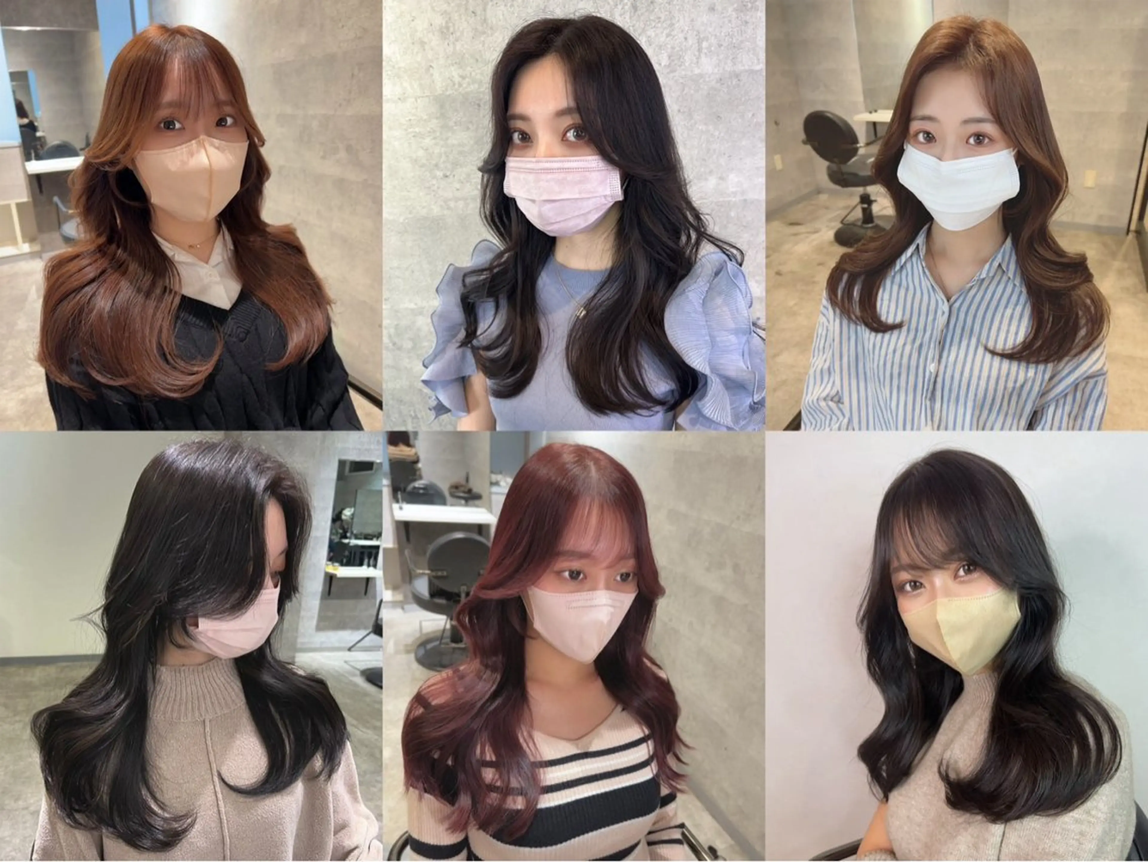 ロング カラー 上霜 菜月のヘアスタイル