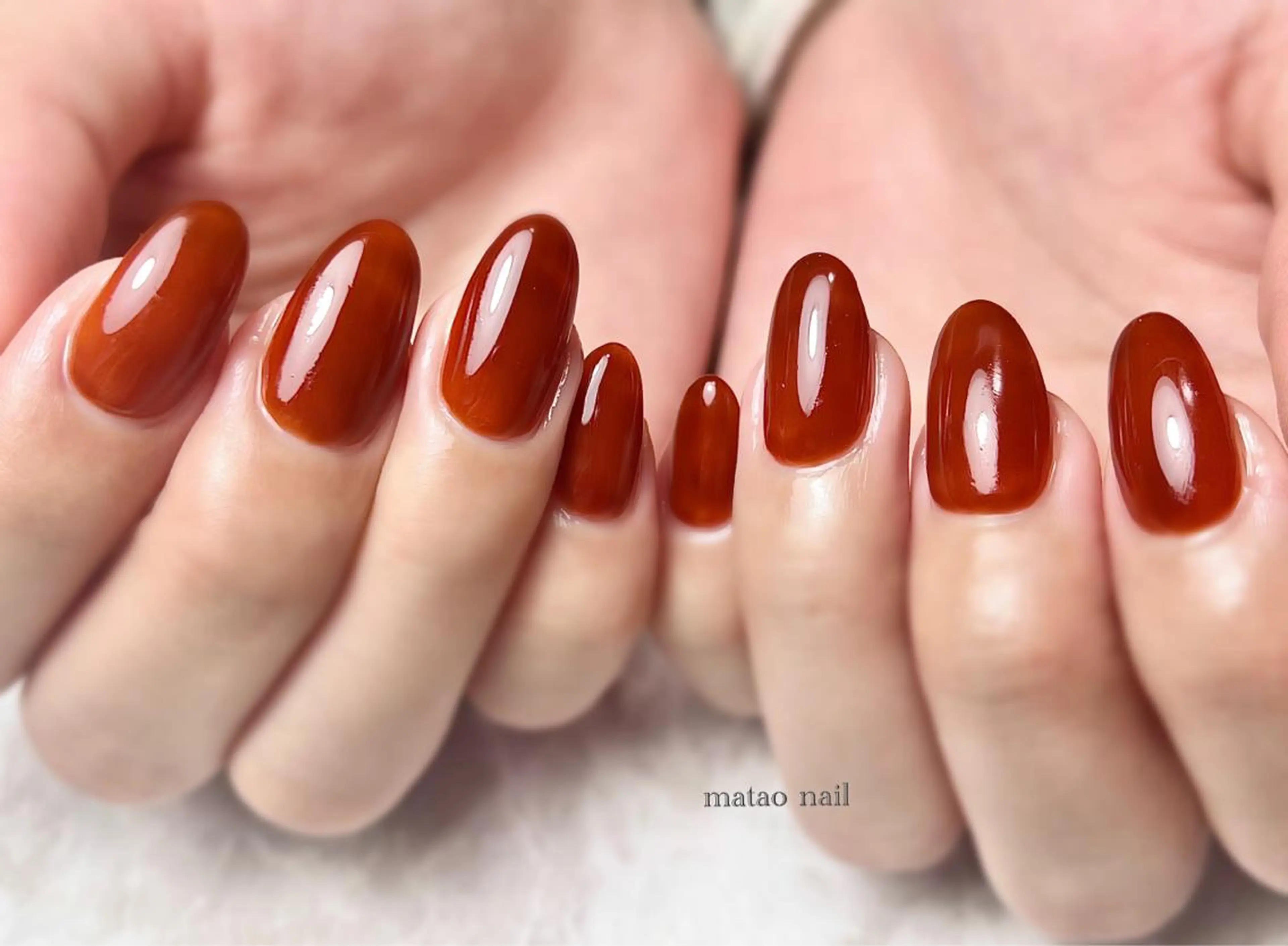 ネイル ワンカラーネイル ハンドネイル フットネイル matao nailのネイルデザイン