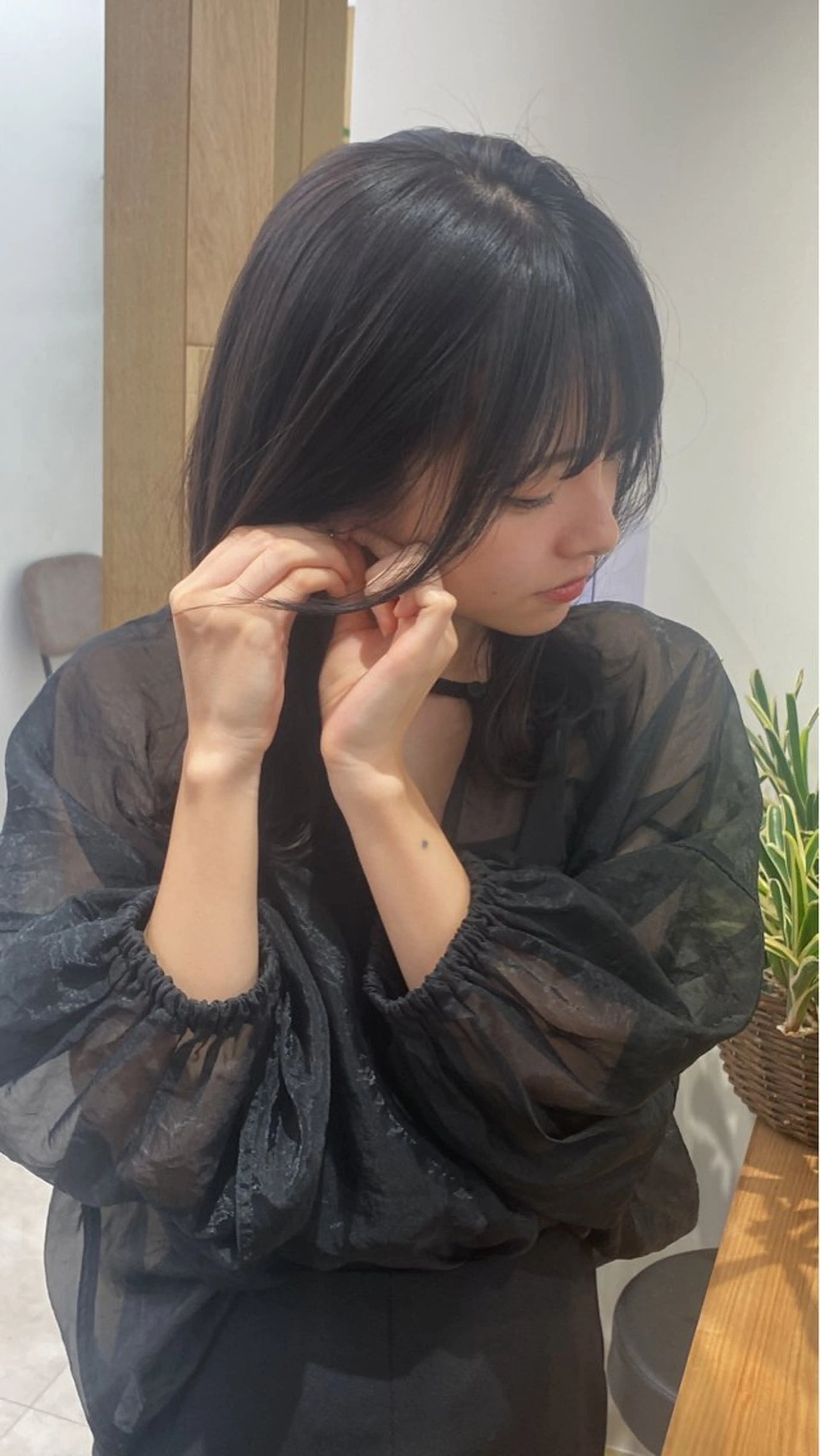 ミディアム カラー カット ヘアカラー トリートメント noa/ 渋谷のヘアスタイル