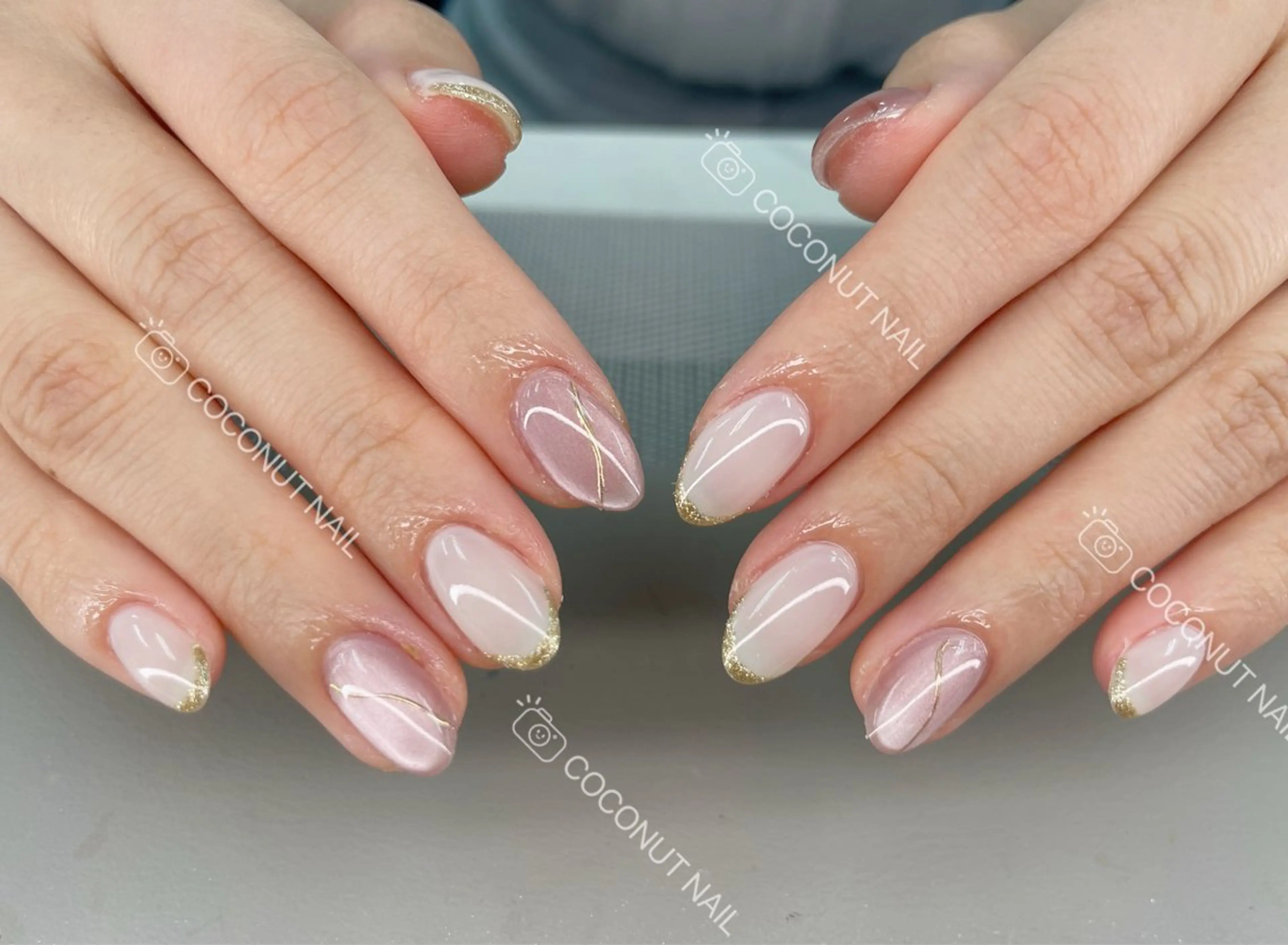 ネイル ハンドネイル 神田 ココナッツのネイルデザイン