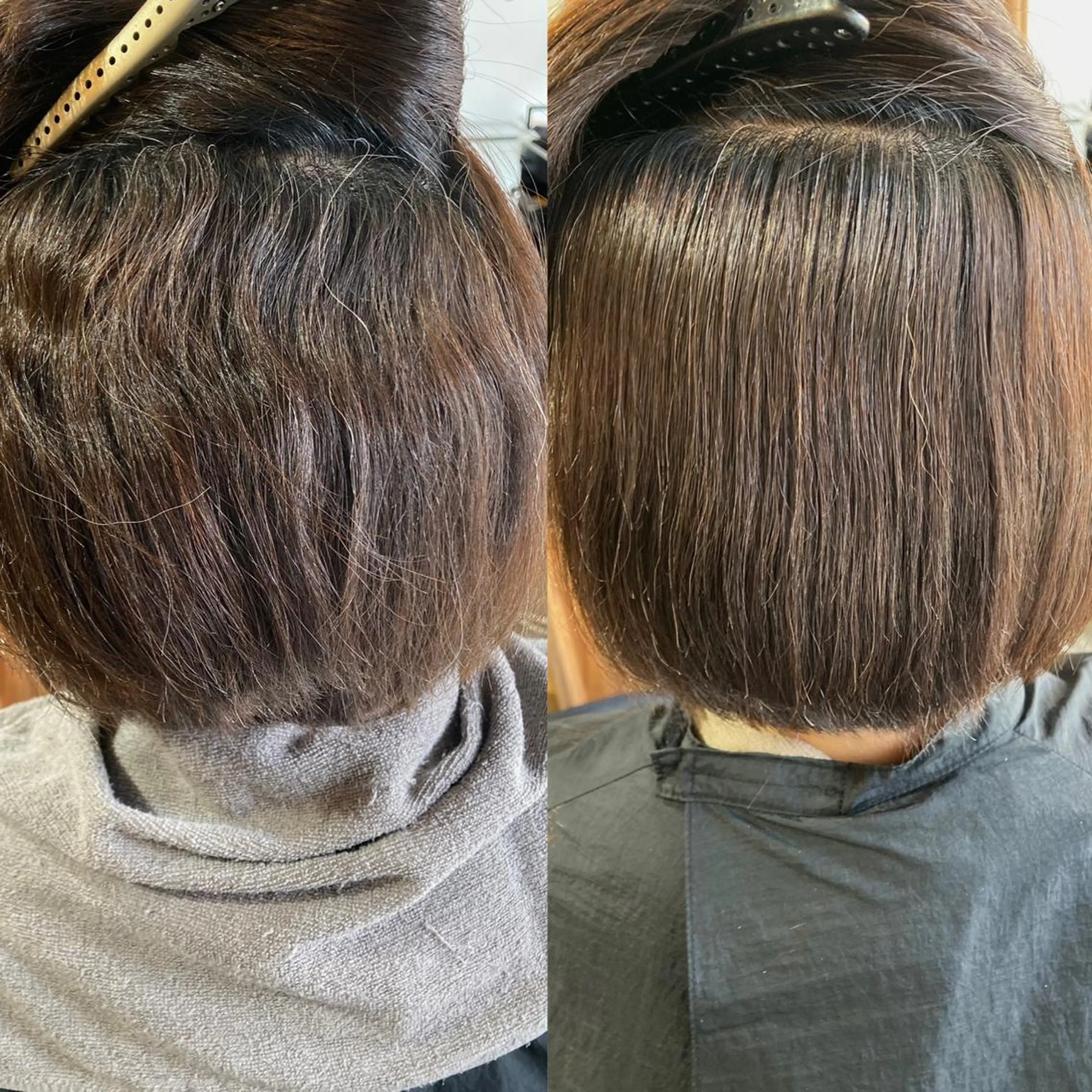 ショート ショートヘア 縮毛矯正 roka ノゾミのヘアスタイル