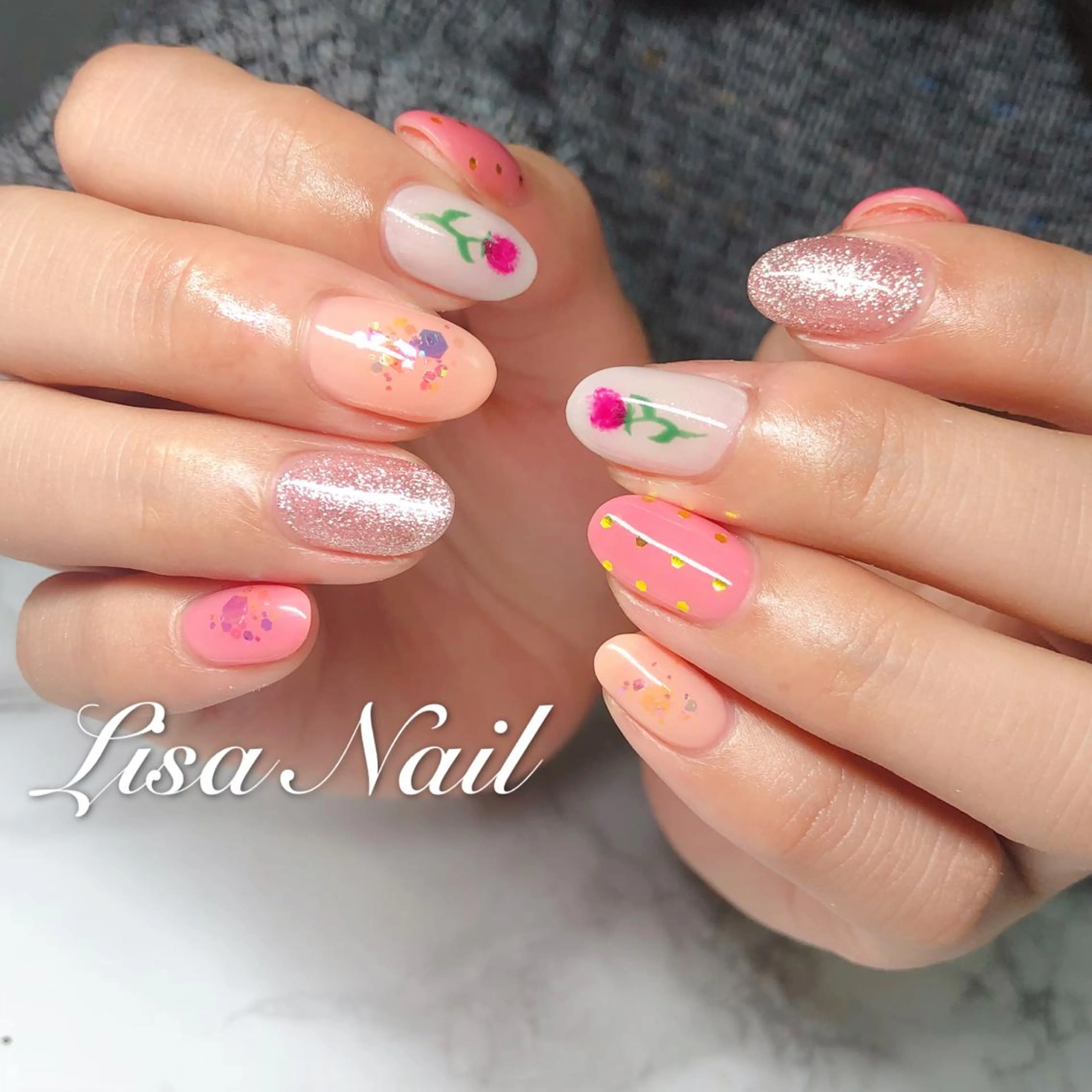 ネイル 🎀 RI🎀のネイルデザイン