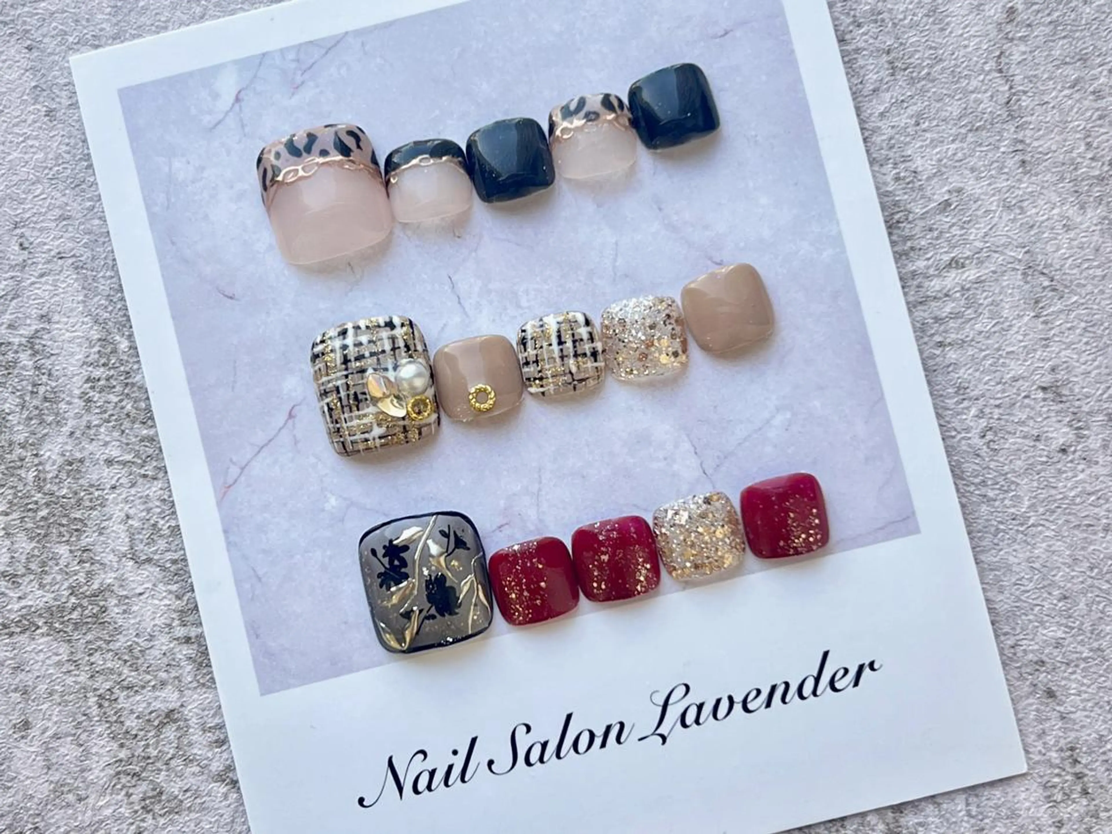 ネイル フットネイル 佐藤 ニーナ★ラベンダーのネイルデザイン