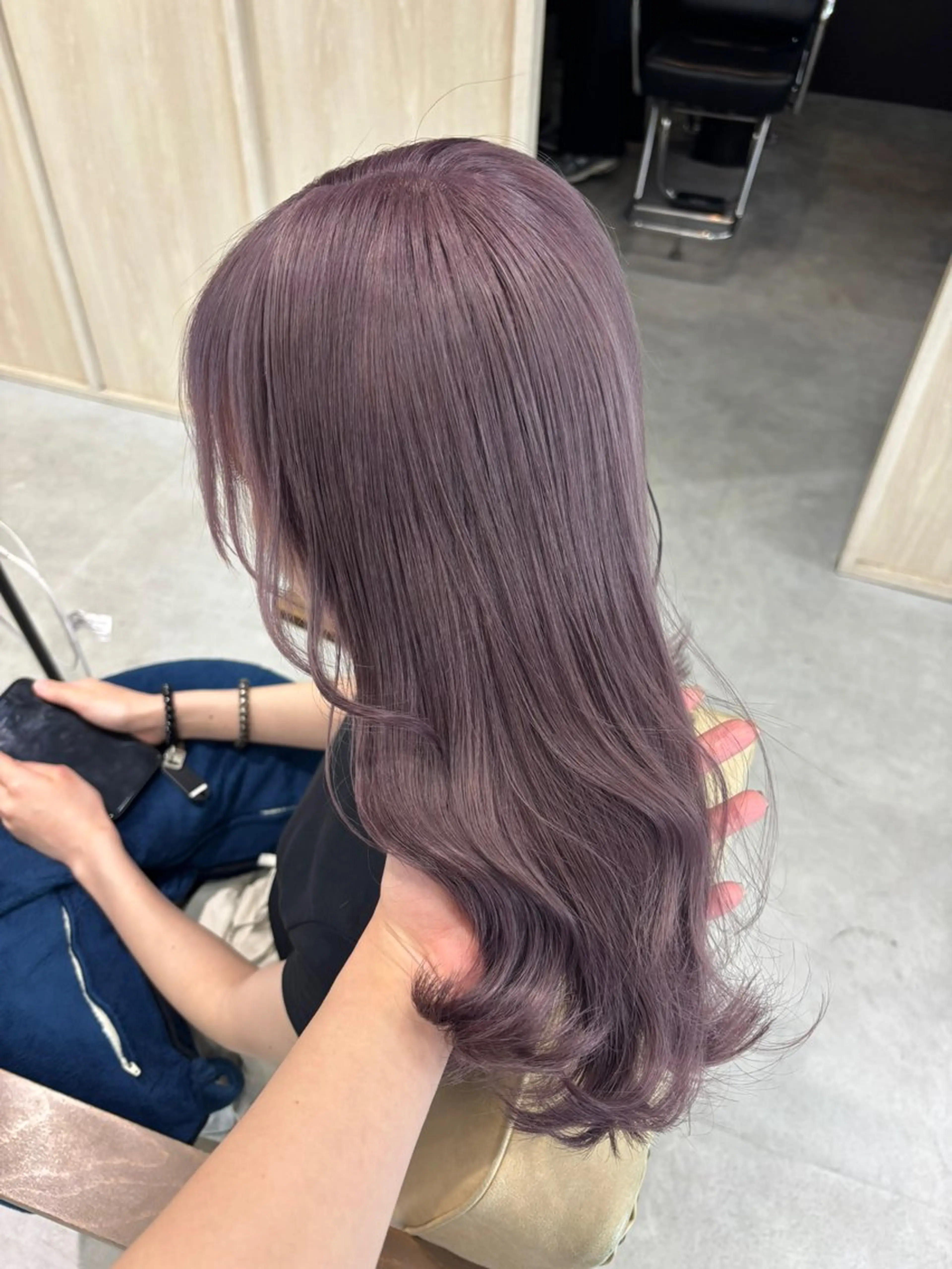 セミロング カラー カット ヘアカラー トリートメント 井上 真子のヘアスタイル
