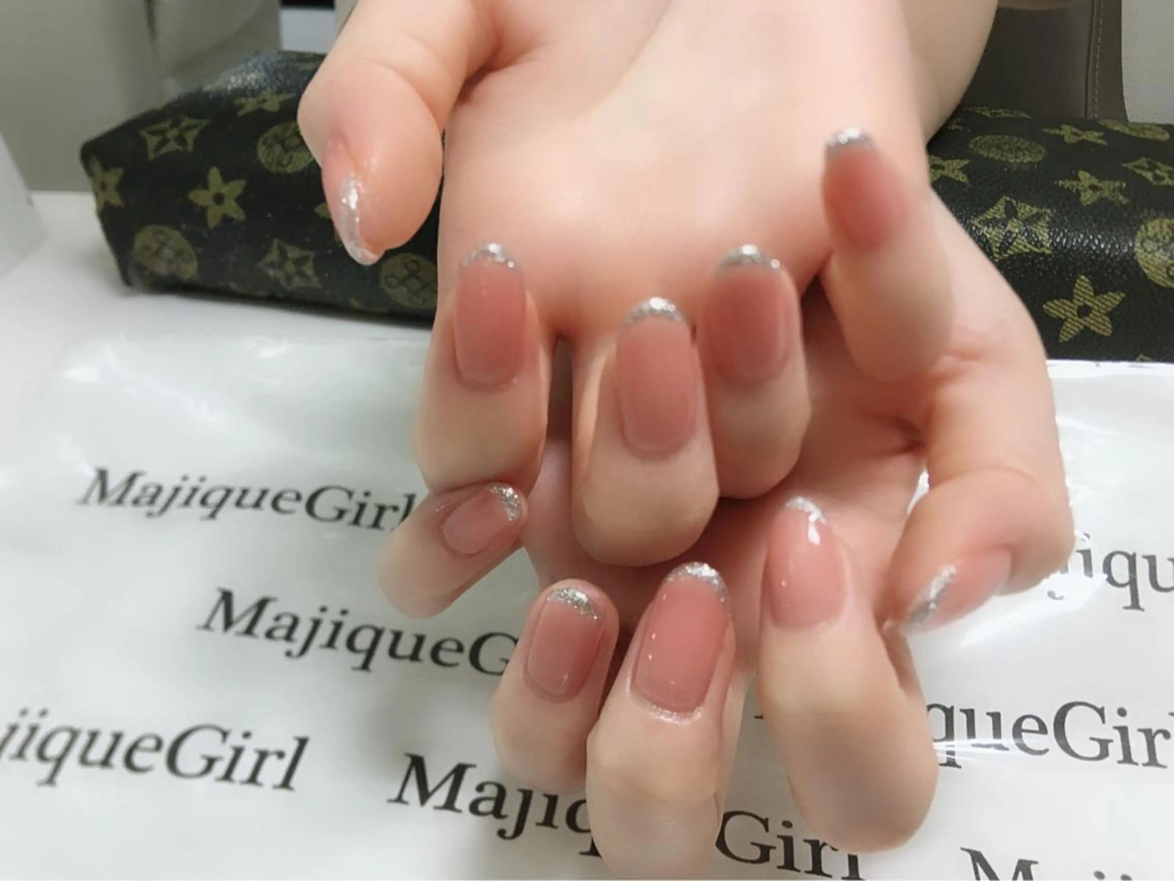 ネイル フレンチネイル ピンク 🌸Nail&Eye KAKU🌸のネイルデザイン