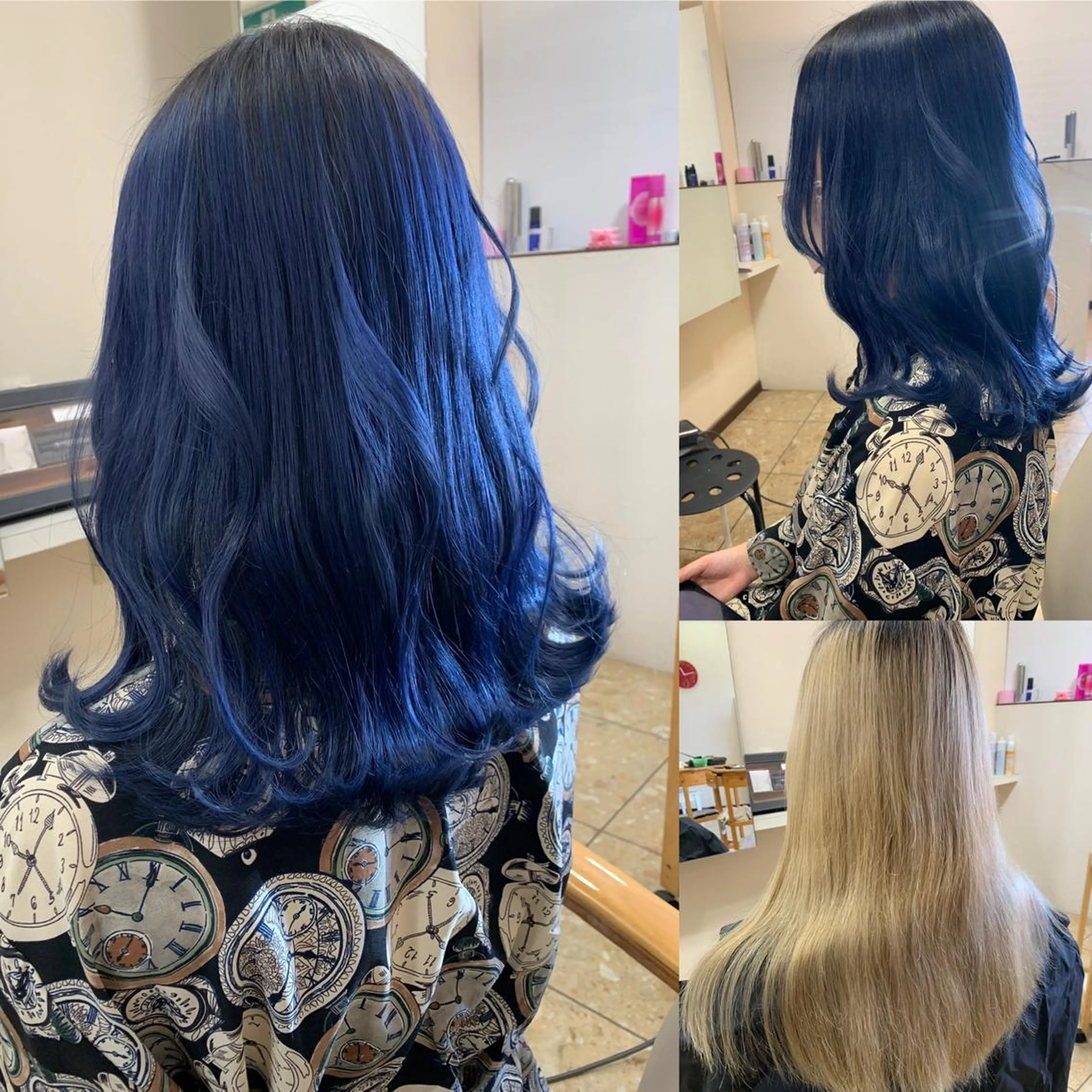 ロング カラー ブルーカラー トリートメント ヘアーサロンaxia所属・上田 英樹のヘアスタイル