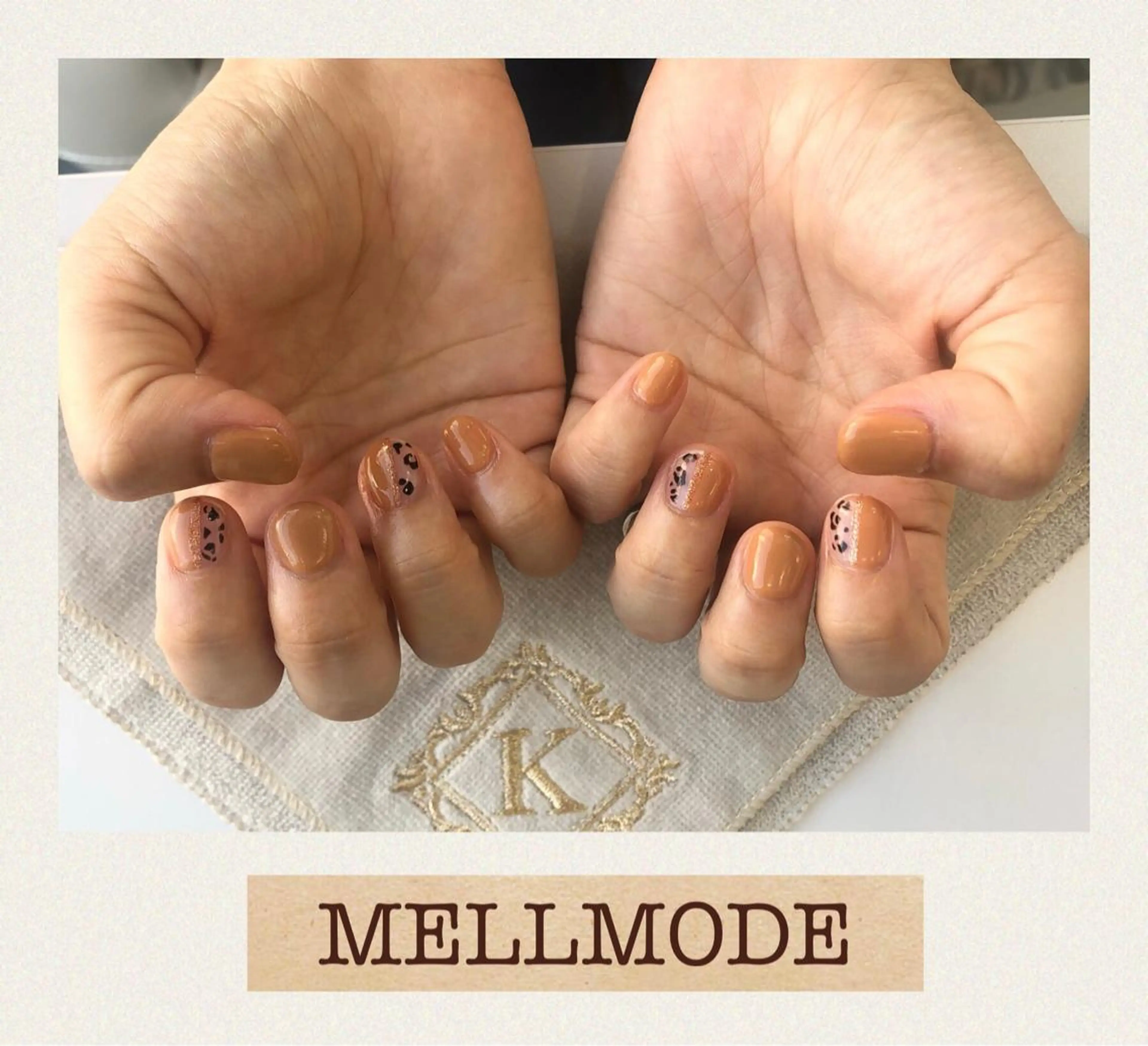 ネイル ハート ワンカラーネイル ホワイト ハンドネイル MELLMODE所属・Nakano Kanaのネイルデザイン