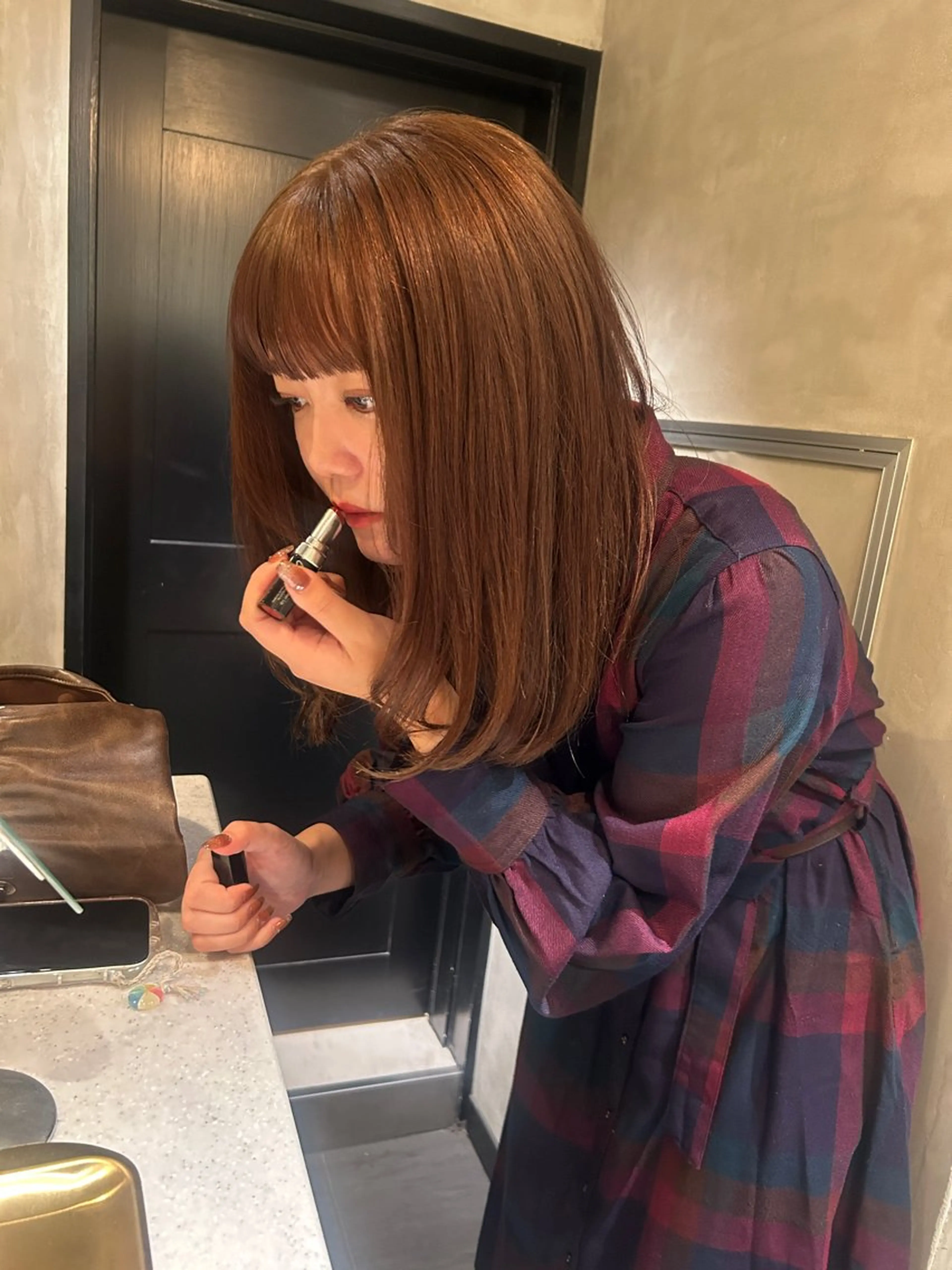 セミロング 髪質改善 トリートメント ヘアカラー トリートメント デザイン/アレンジ ❤︎イシイレイのヘアスタイル