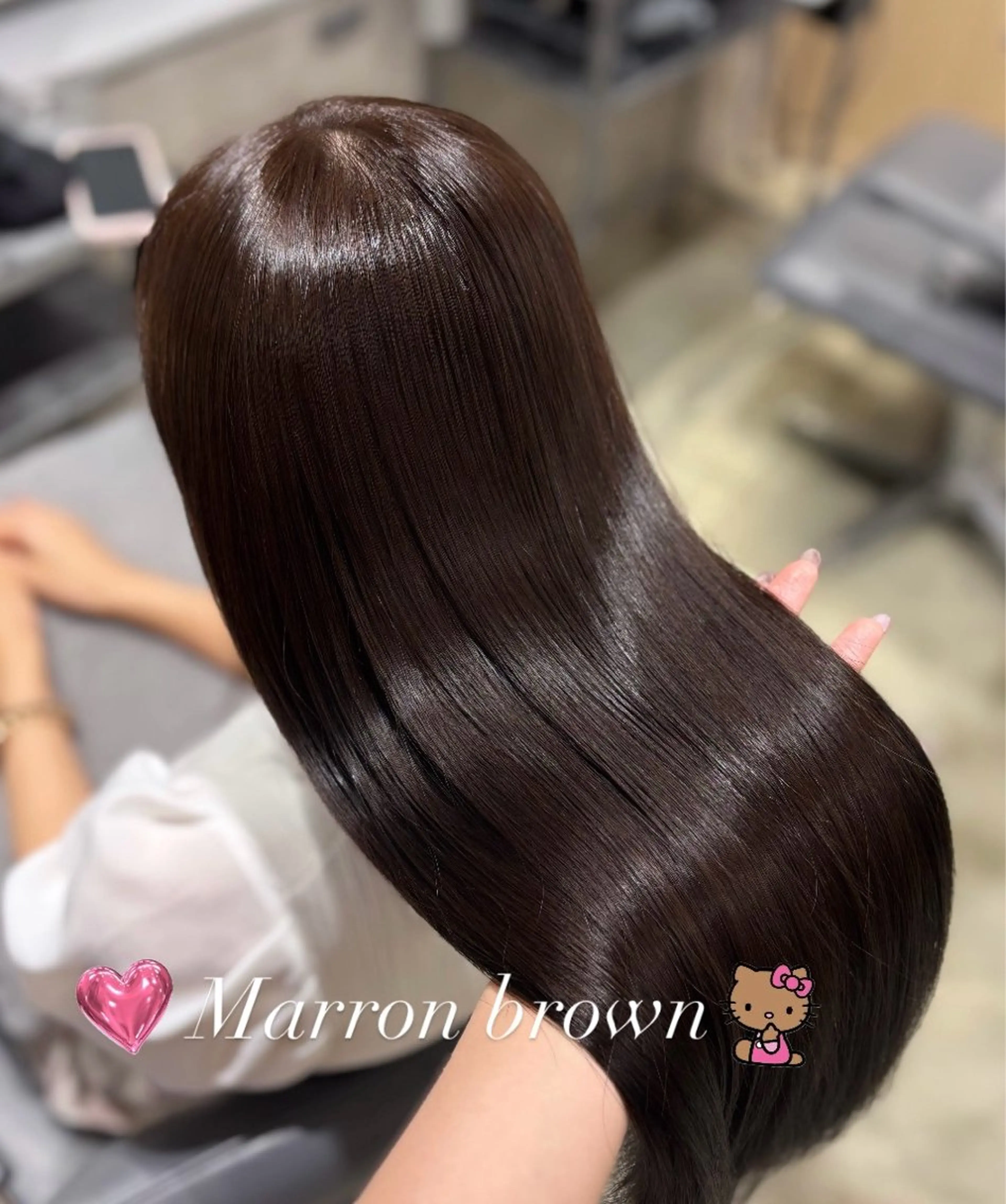 カラー ブラウンカラー Euphoria銀座店所属・縮毛矯正/カラー 🎀𝐒𝐀𝐊𝐈のヘアスタイル