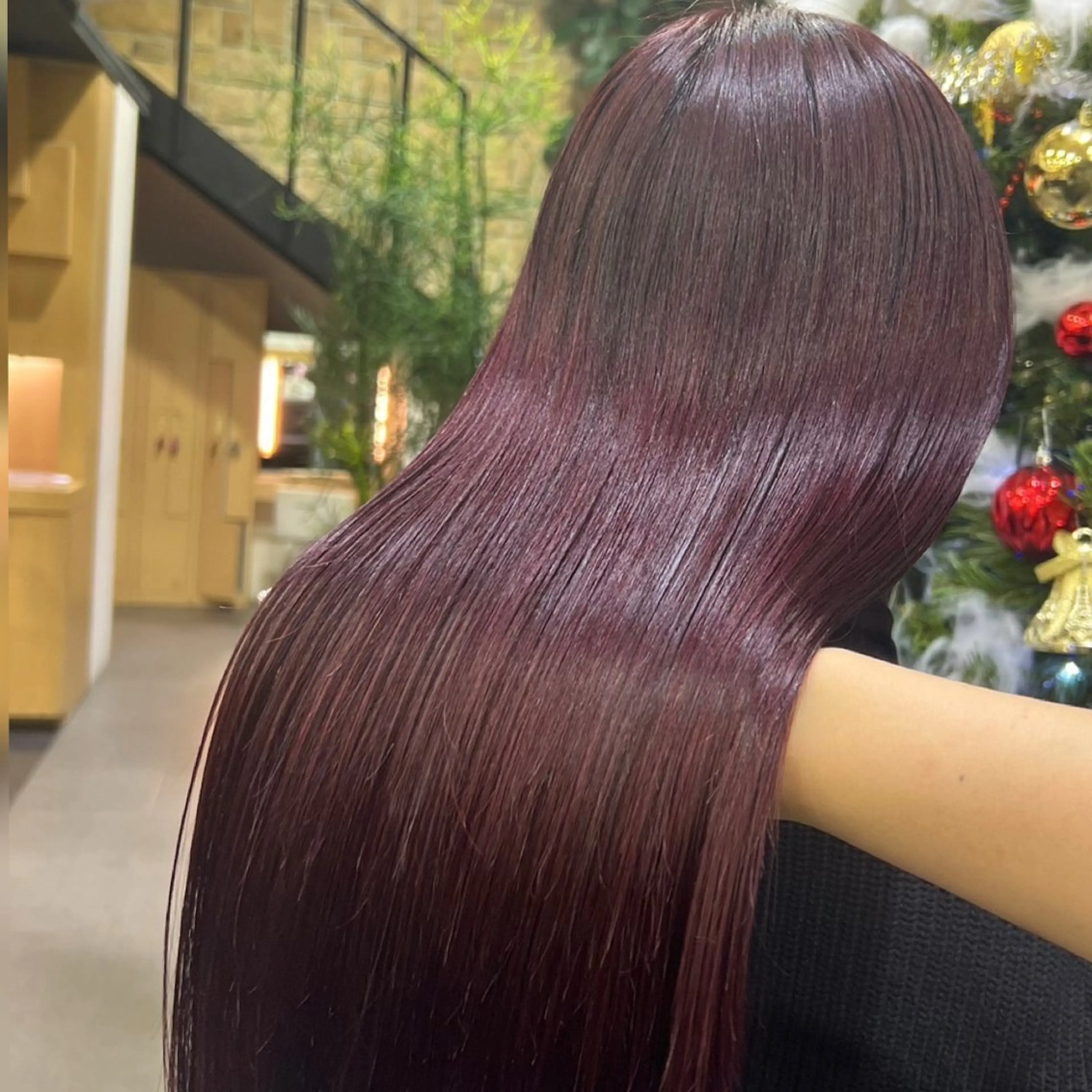 カラー カシス 透明感カラー ピンクカラー ローズカラー ヘアカラー トリートメント Ricca所属・Hina🧵/恵比寿 中目黒/透明感カラーのヘアスタイル