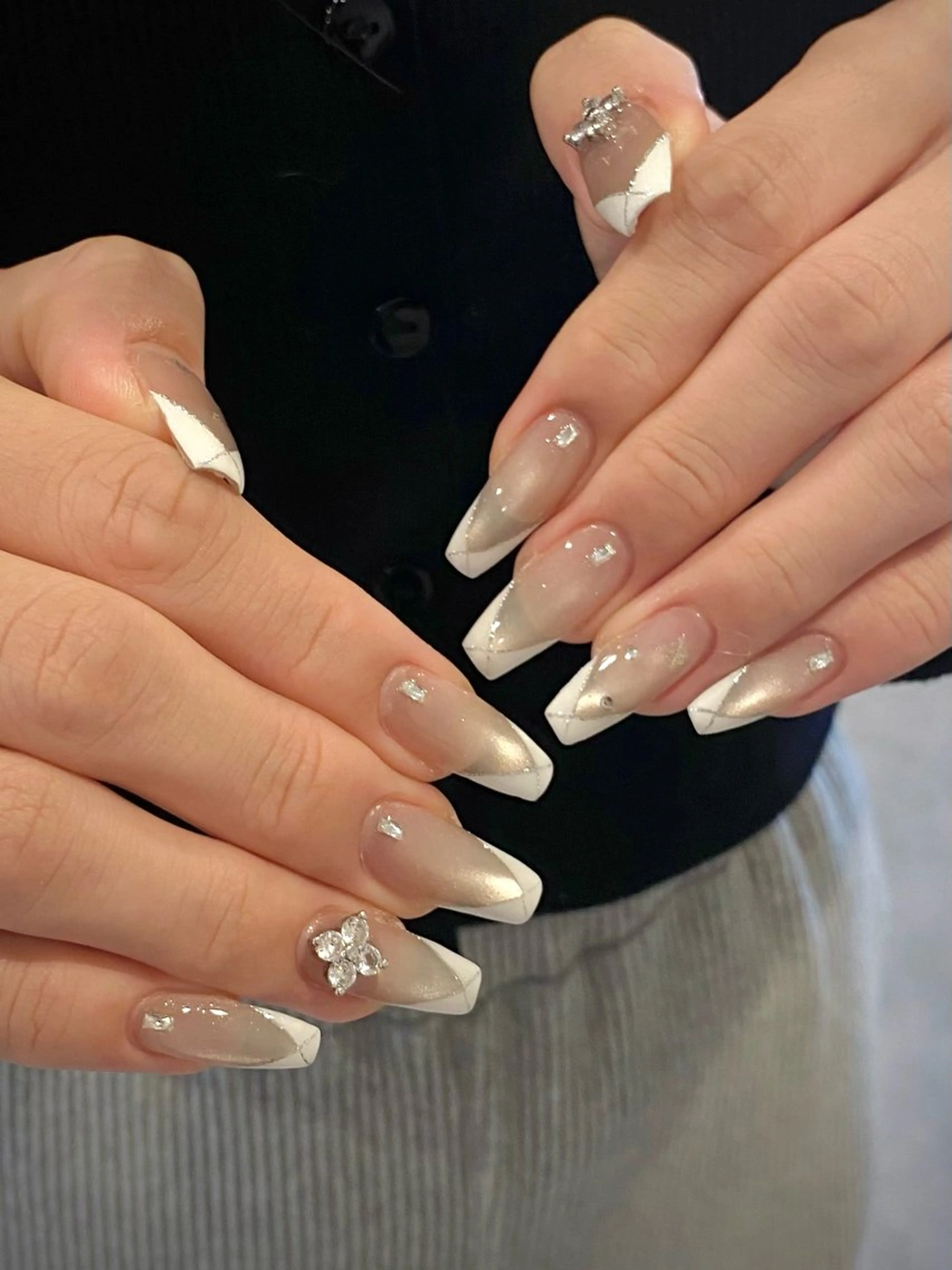 ネイル フレンチネイル ハンドネイル odette Mikiのネイルデザイン