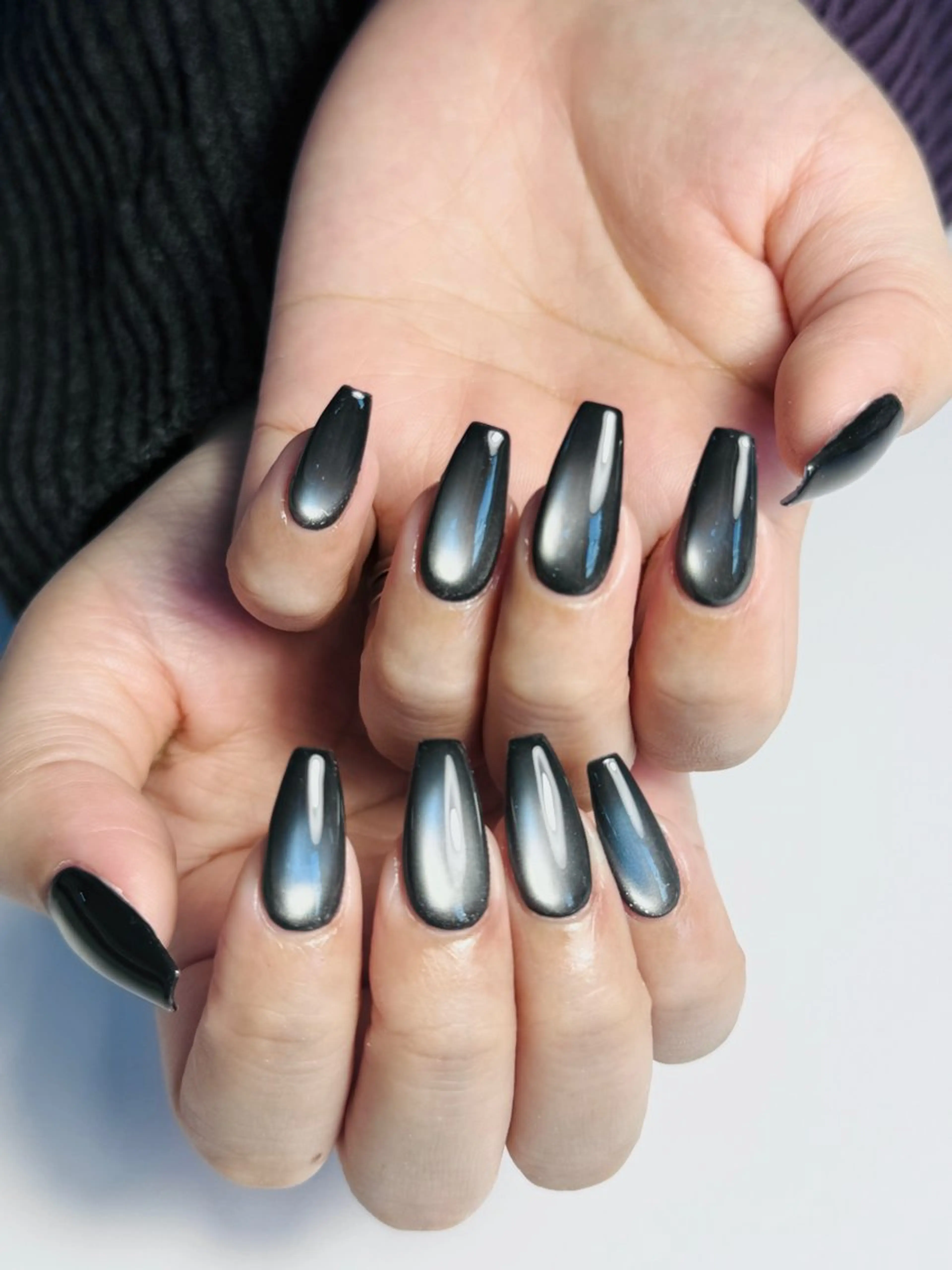 ネイル チークネイル 長さ出し フットネイル 韓国ネイル マグネットネイル Luxe Nailのネイルデザイン