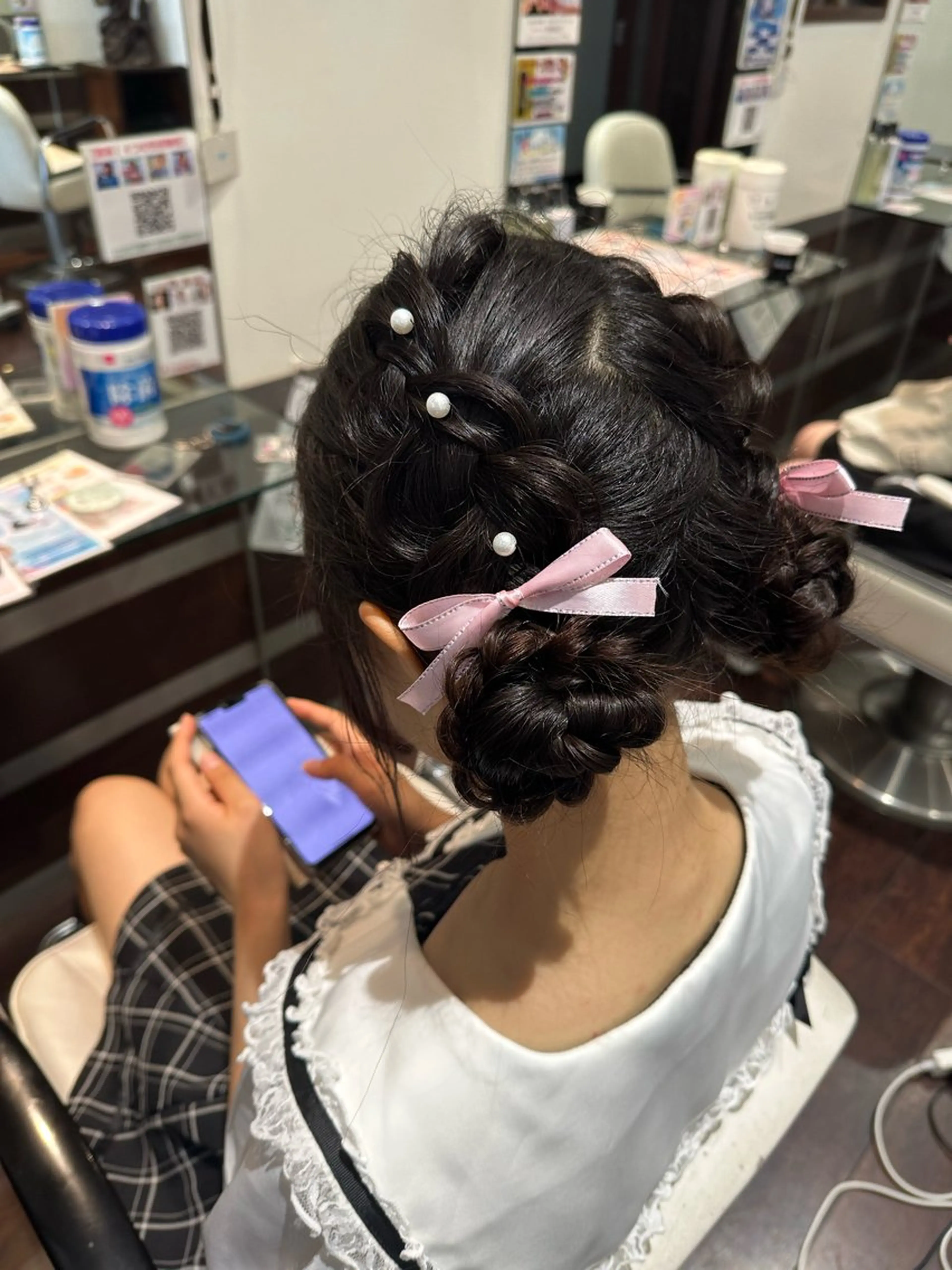 ロング ヘアアレンジ ヘアセット エクステ♡ヘアメ 内村麻衣のヘアスタイル