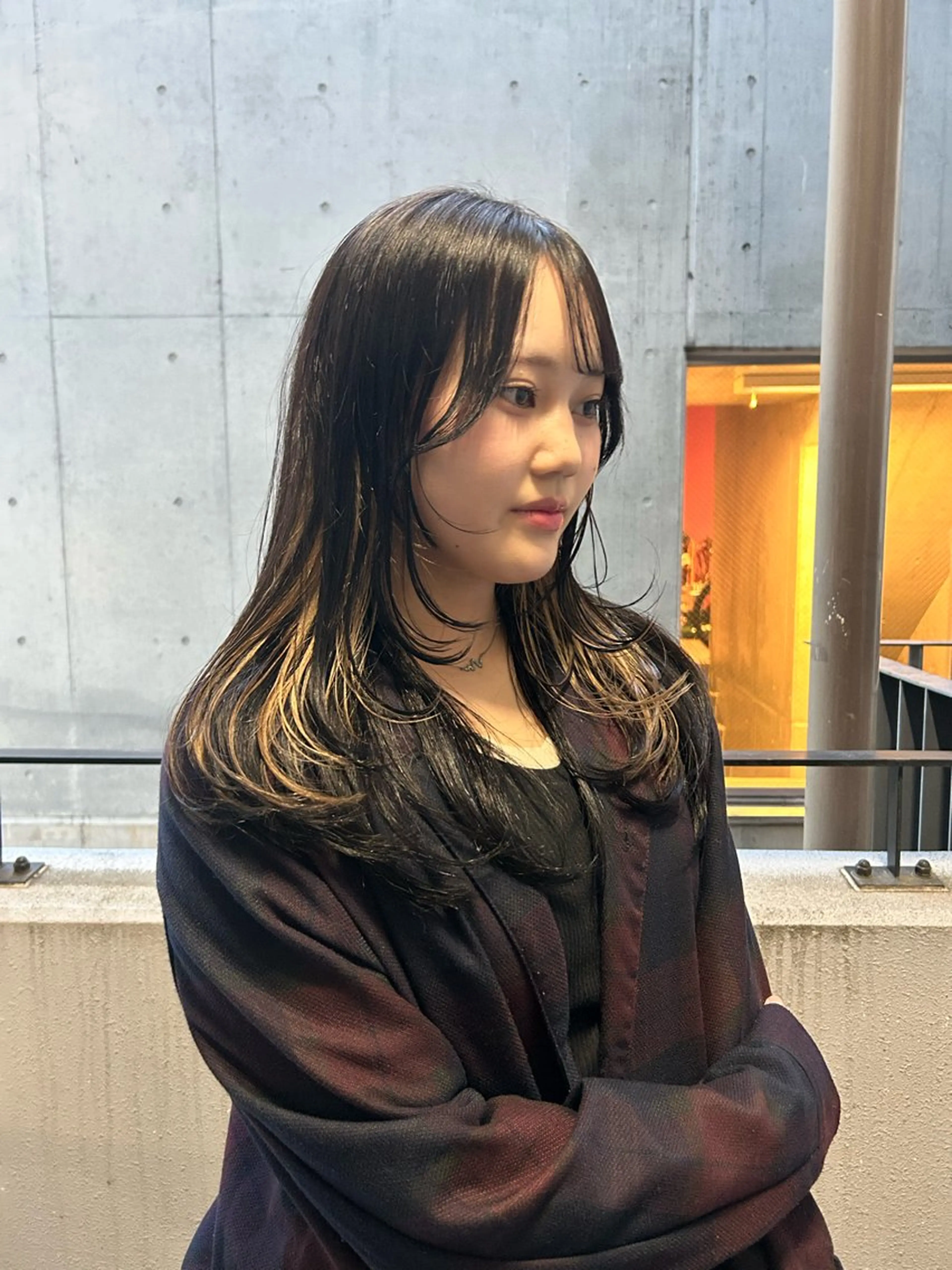 ロング カラー ヘアカラー エフェクトブリーチ／ レイヤーカット／翔のヘアスタイル