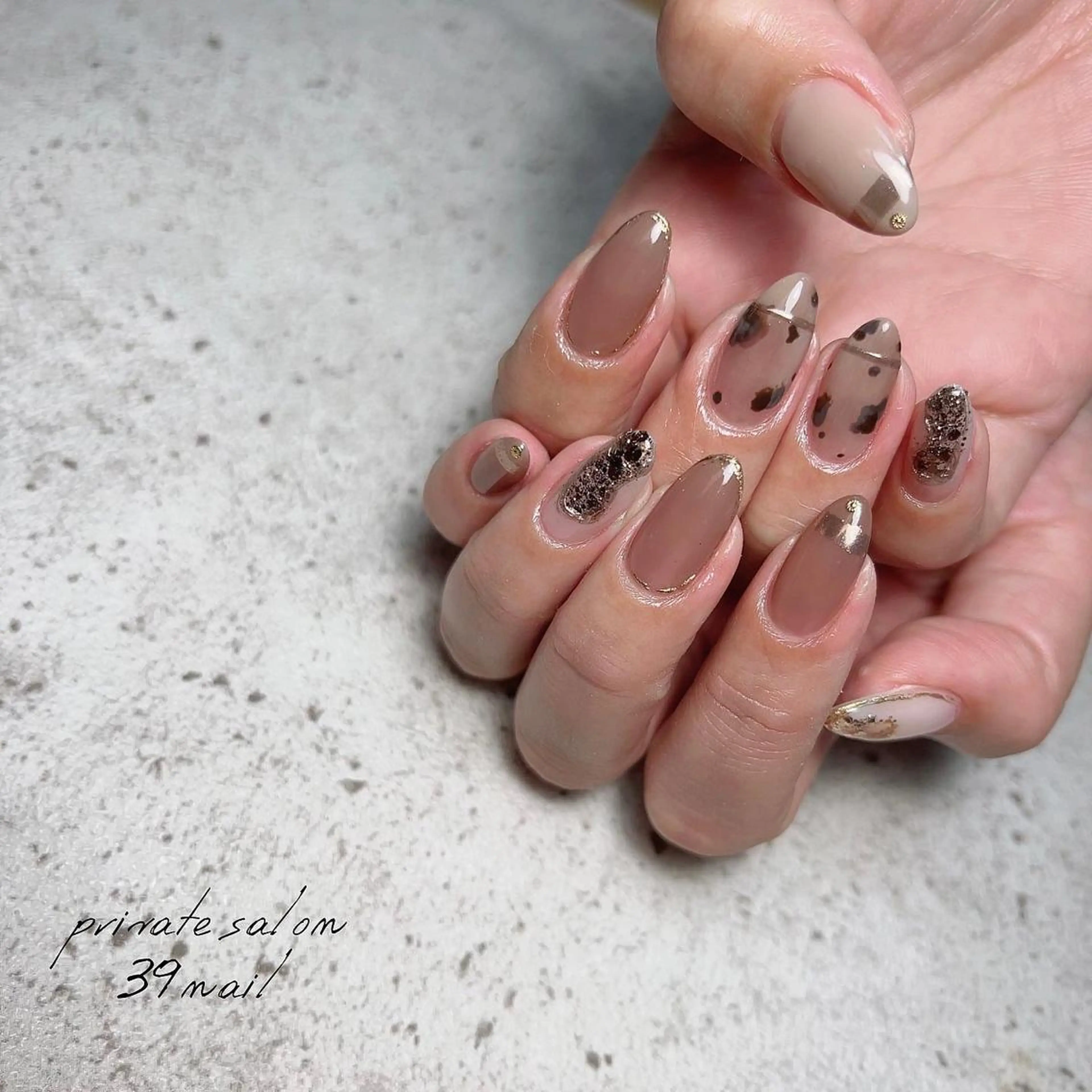 ミディアム フットネイル 京橋 【39nail】のネイルデザイン