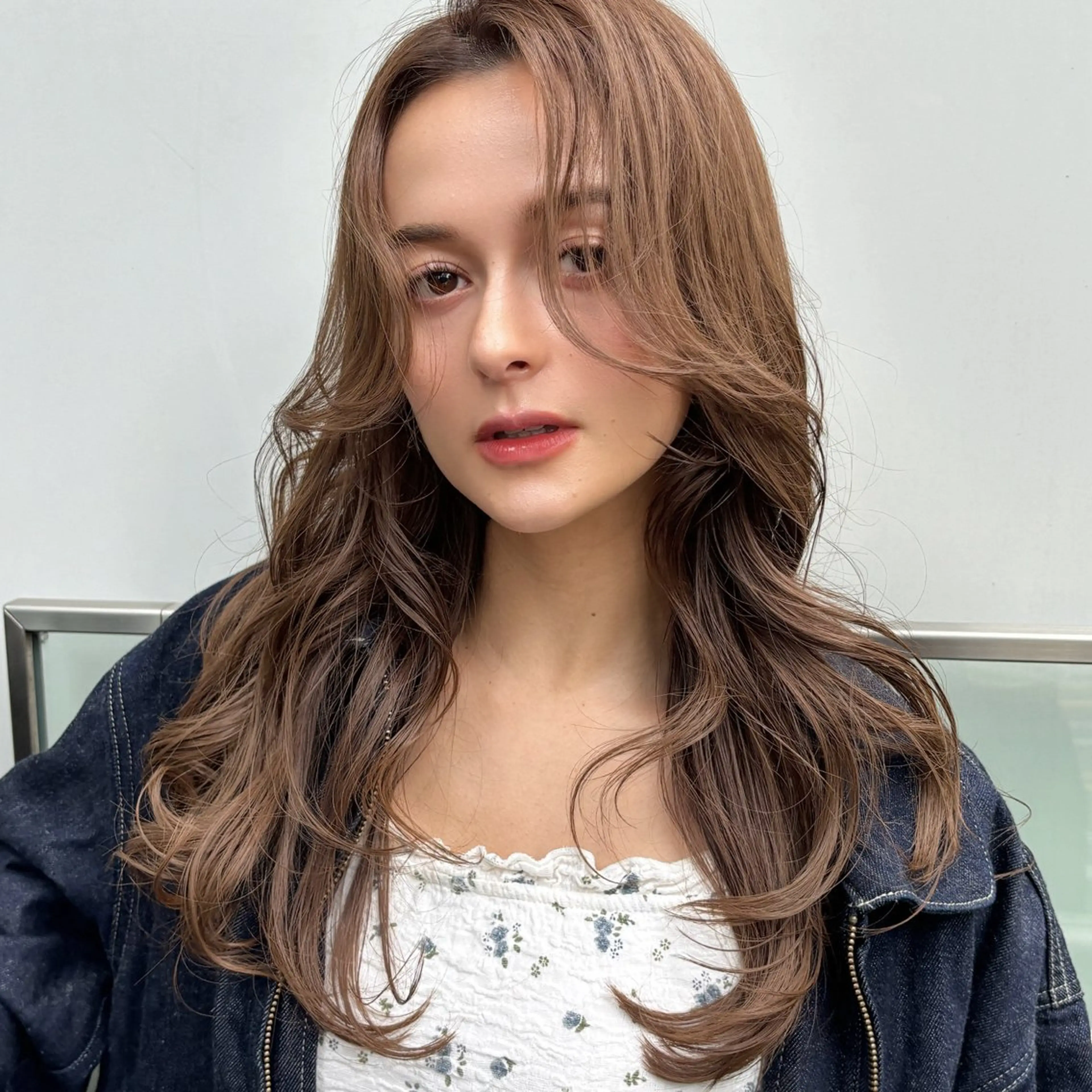 ロング カラー 梅田美容室 山崎海波のヘアスタイル