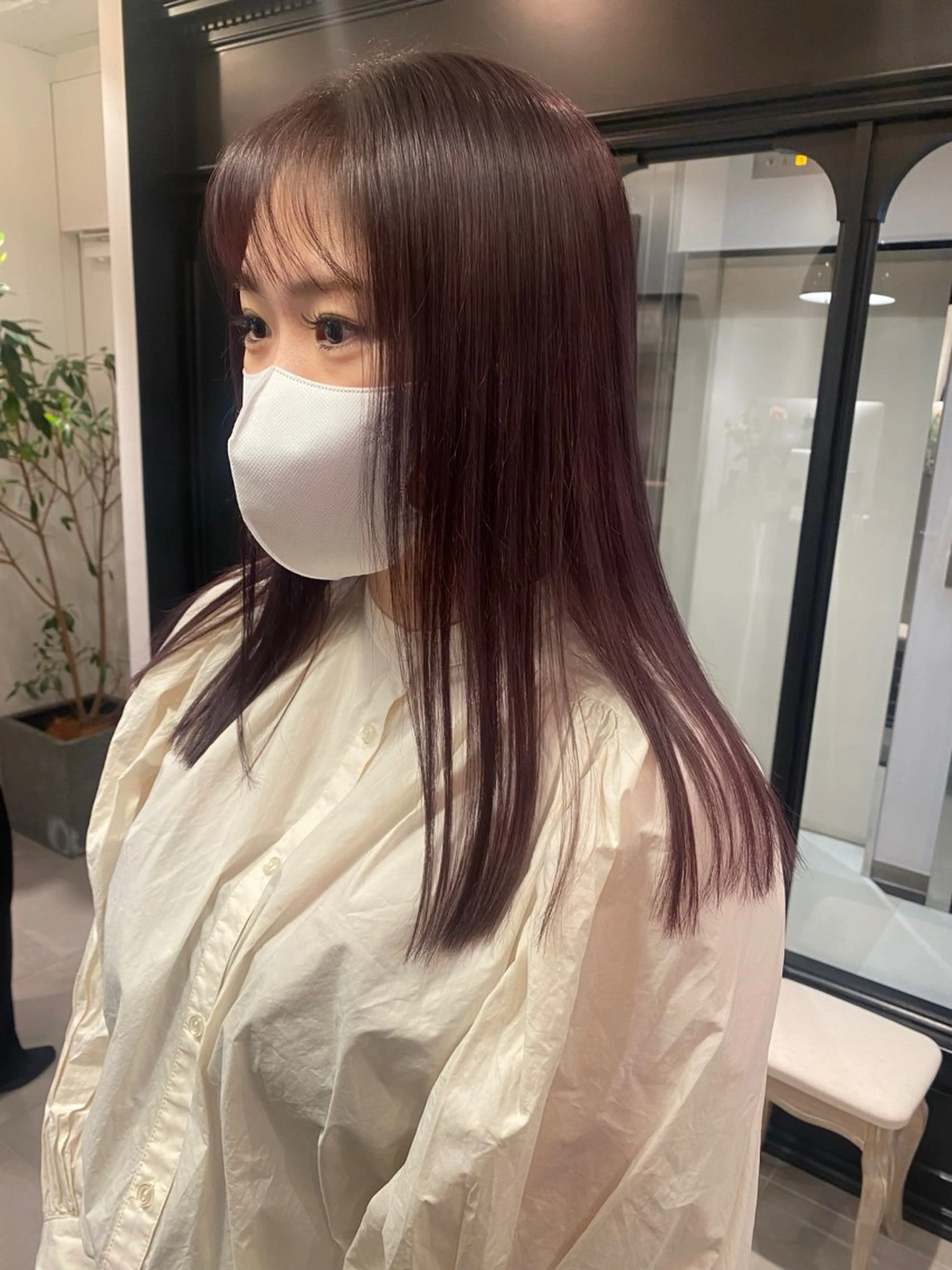 セミロング カット ヘアカラー riria/ボブ /ブラウンカラー🎀のヘアスタイル