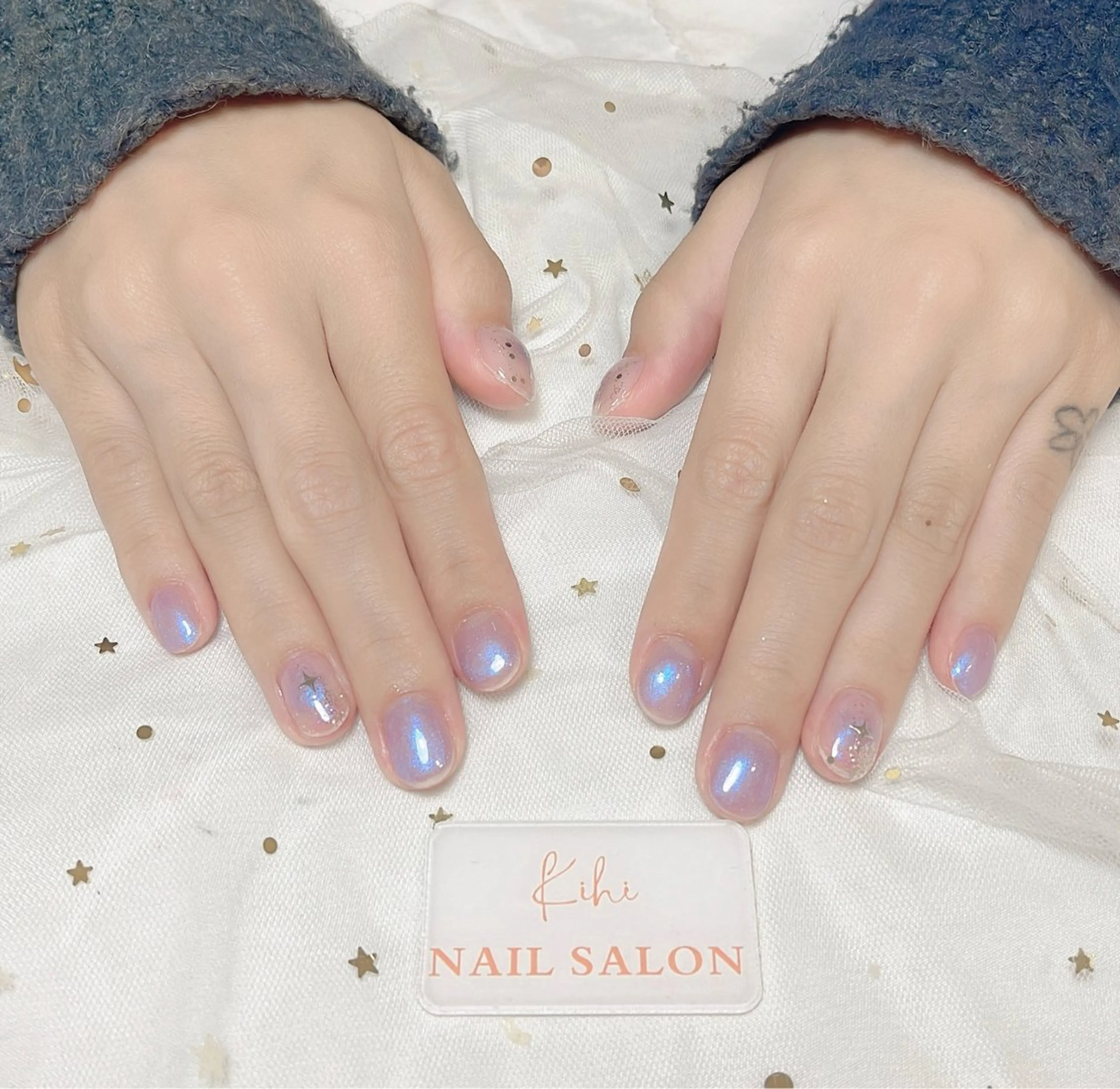 ネイル アートネイル フレンチネイル ジェルネイル グラデーション 韓国ネイル ハンドネイル 小林 あゆみのネイルデザイン