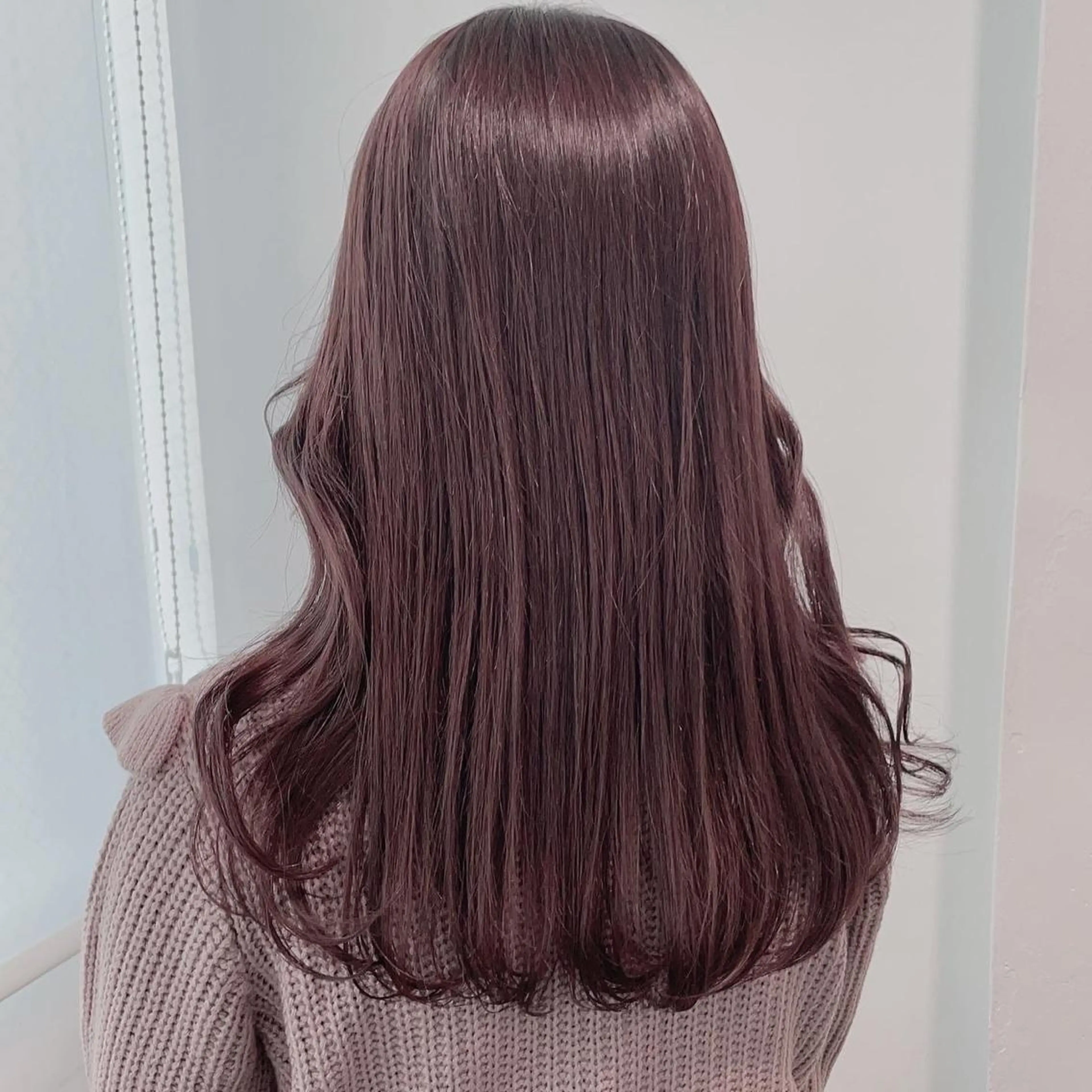 セミロング トレンドモテカラー 🩷色落ちまで可愛くのヘアスタイル