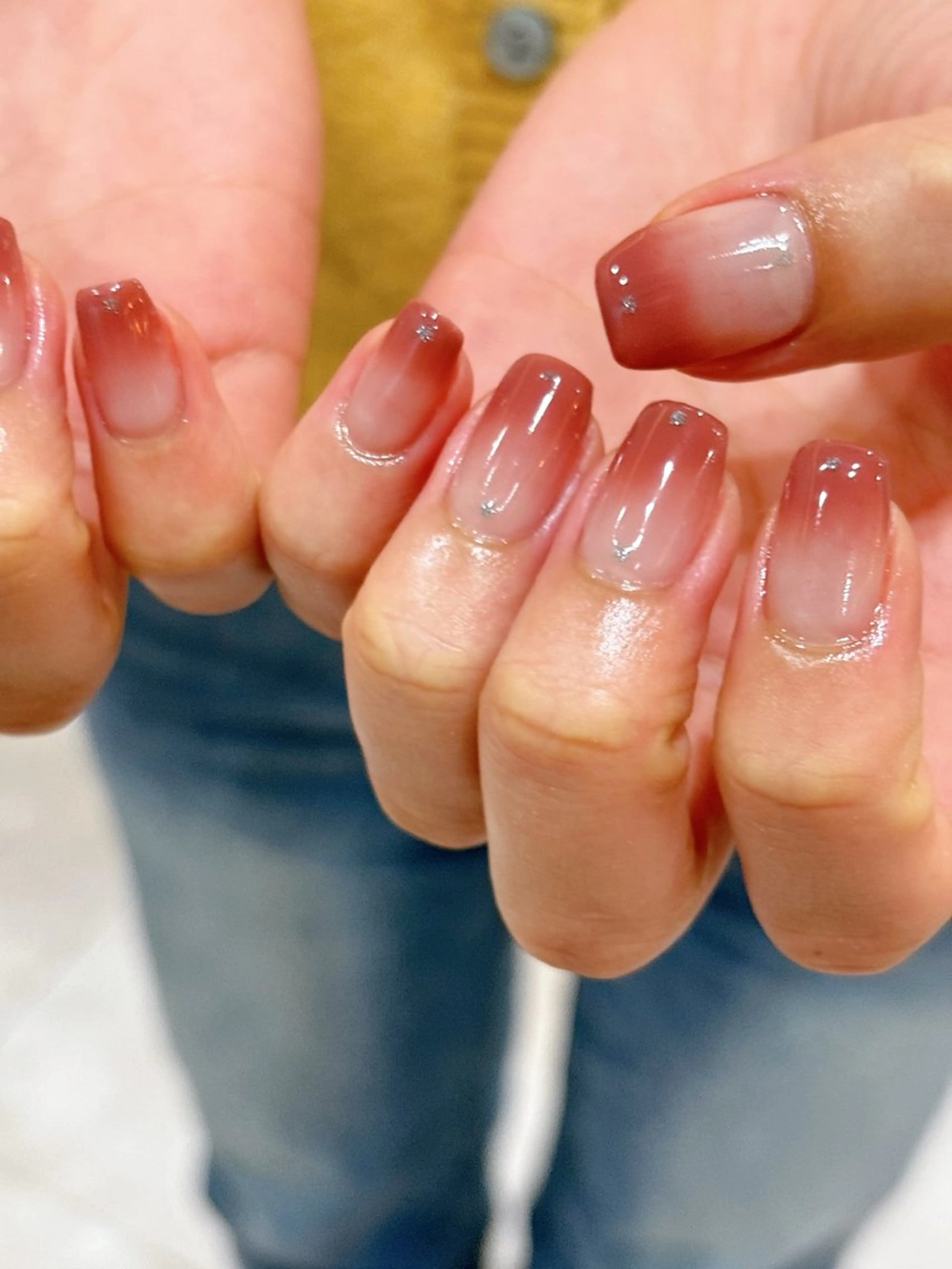 ネイル グラデーション キラキラネイル ラメ(グリッター) ハンドネイル 大澤 香奈子のネイルデザイン