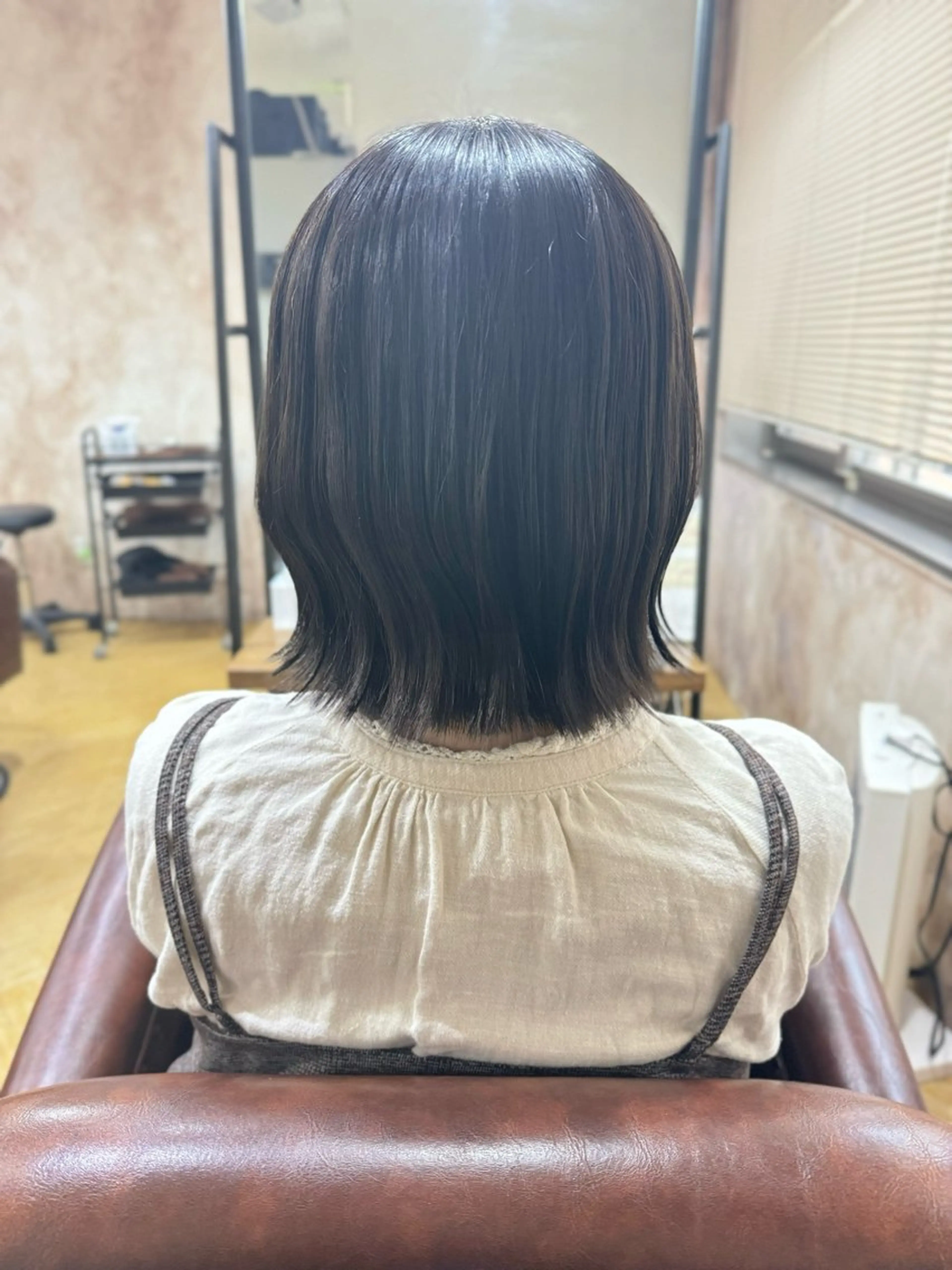 ミディアム カラー 髪質改善＆韓国風 RINAのヘアスタイル