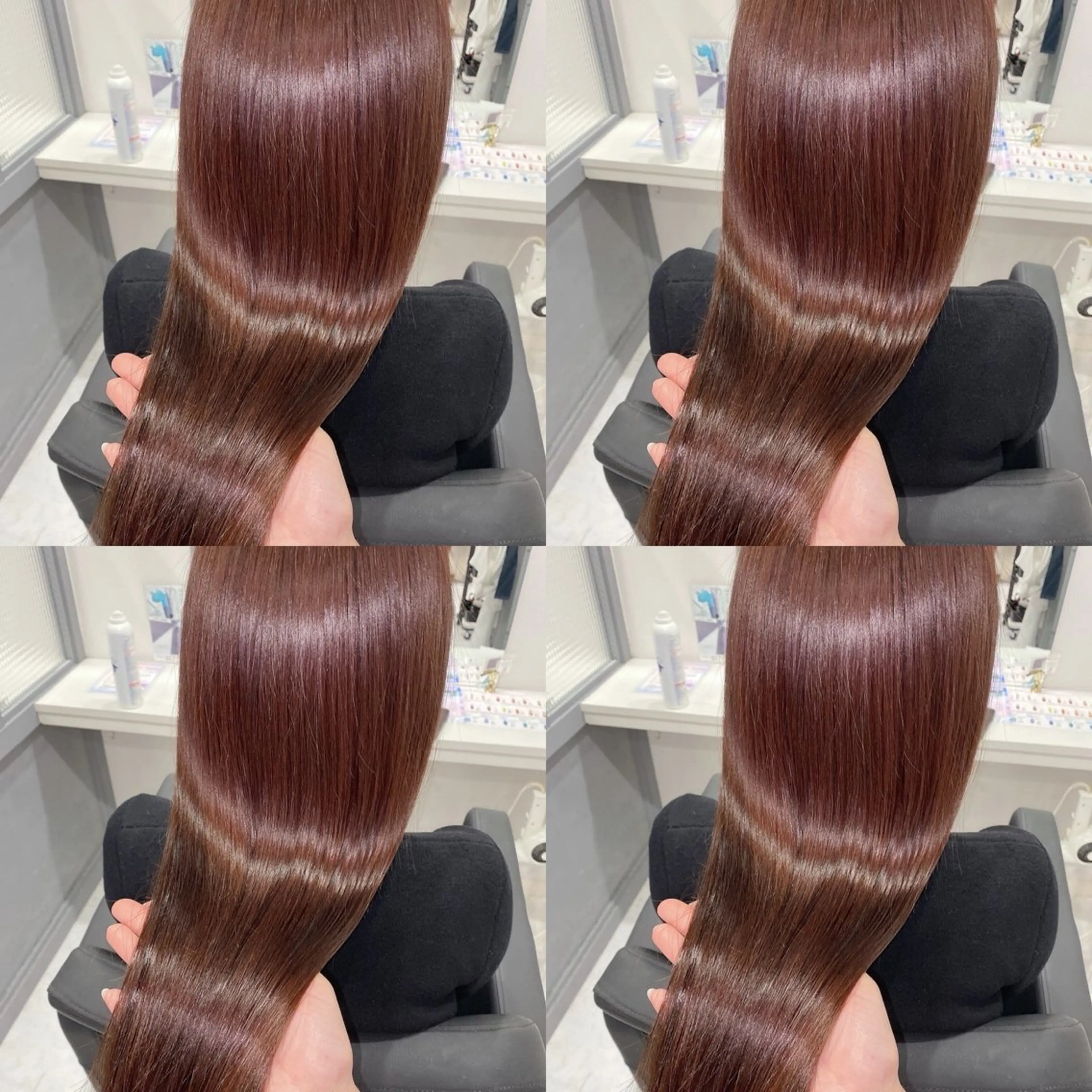 ロング カラー ブラウンカラー ピンクカラー ピンクブラウン 髪質改善 店長✨️韓国ヘア✖️ 髪質改善カラー／純大のヘアスタイル