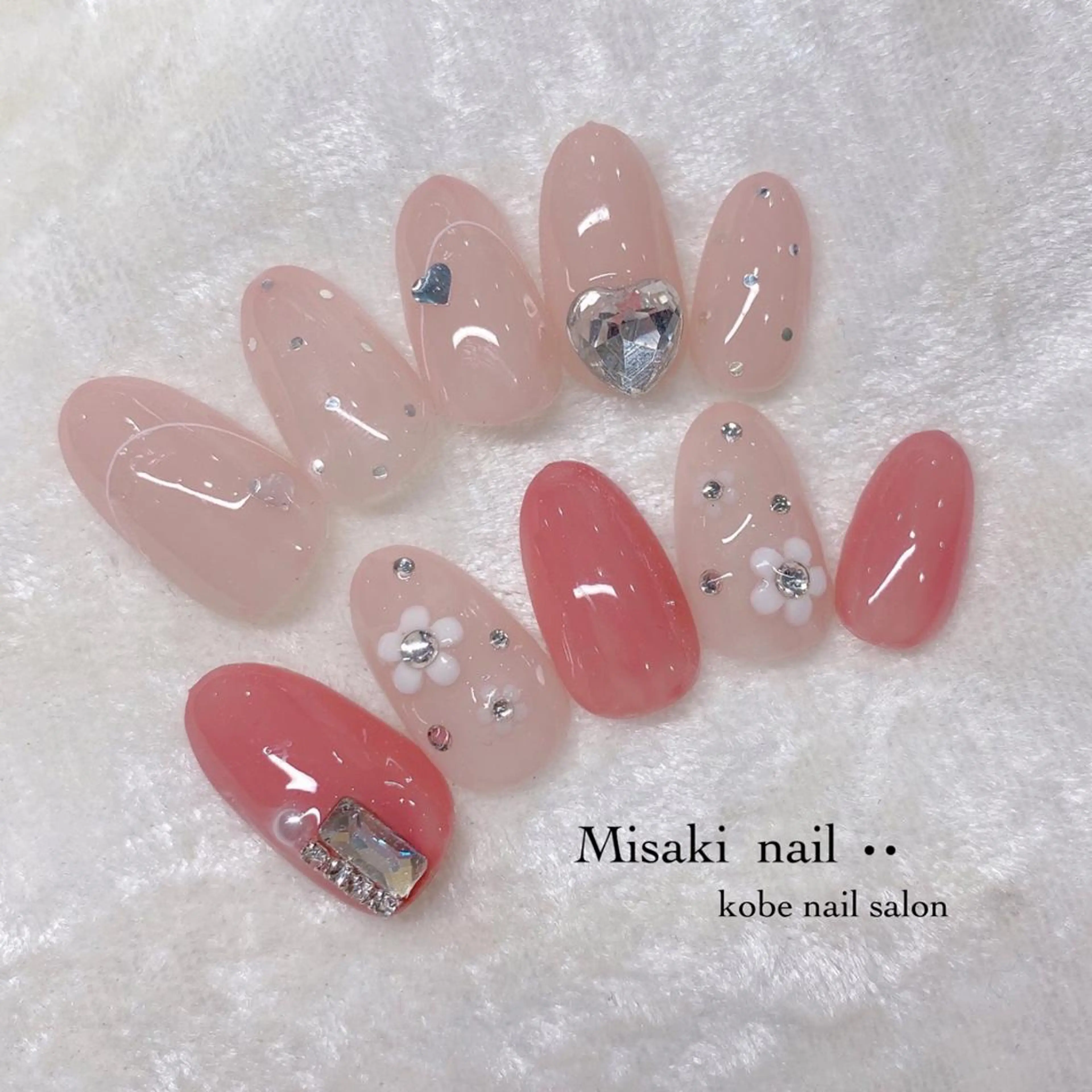 ネイル 韓国ネイル ワンホンネイル ハンドネイル nailsalon miinailsのネイルデザイン