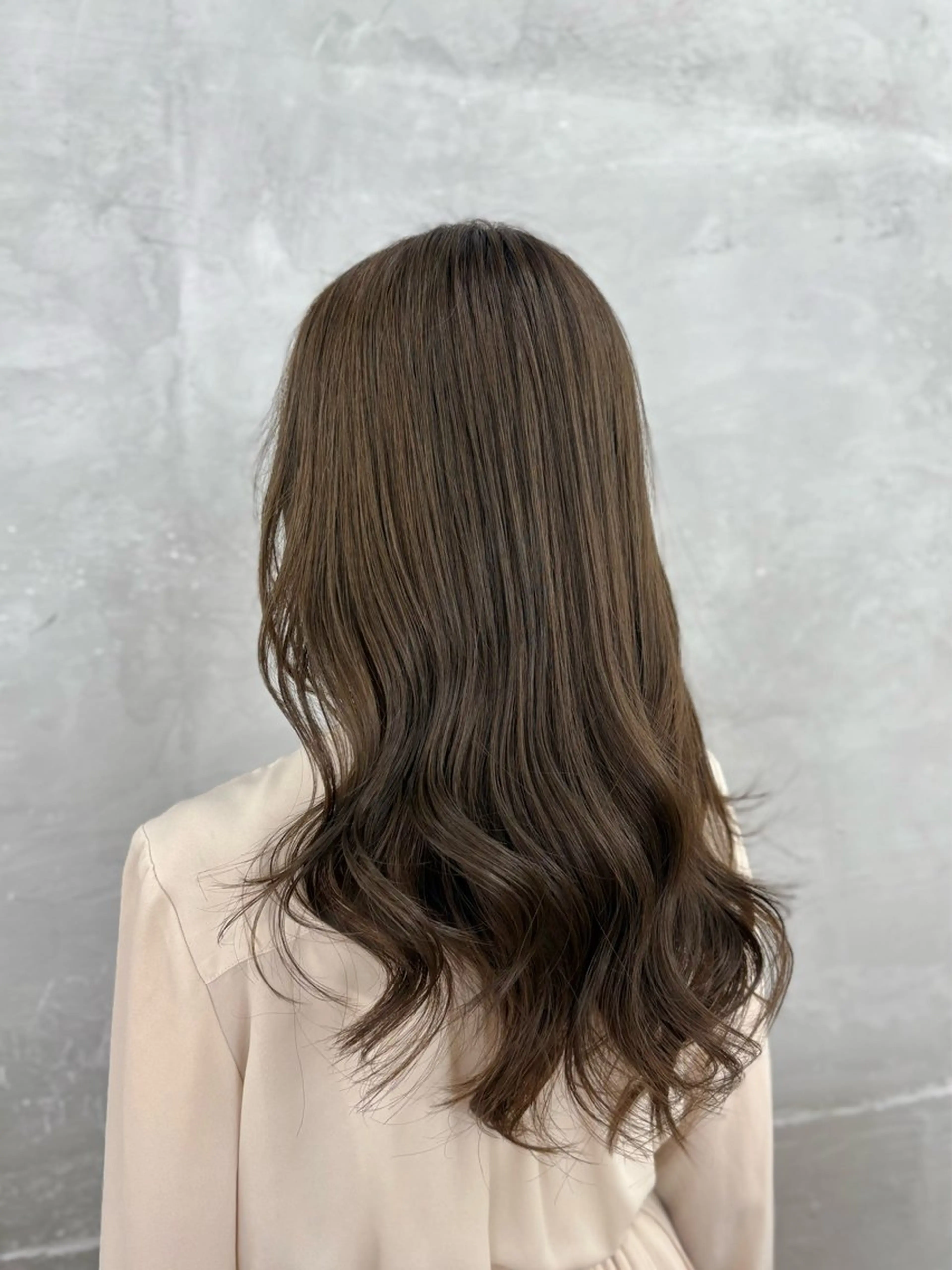 ロング カラー カット ヘアカラー トリートメント ナカジマ ハルカのヘアスタイル