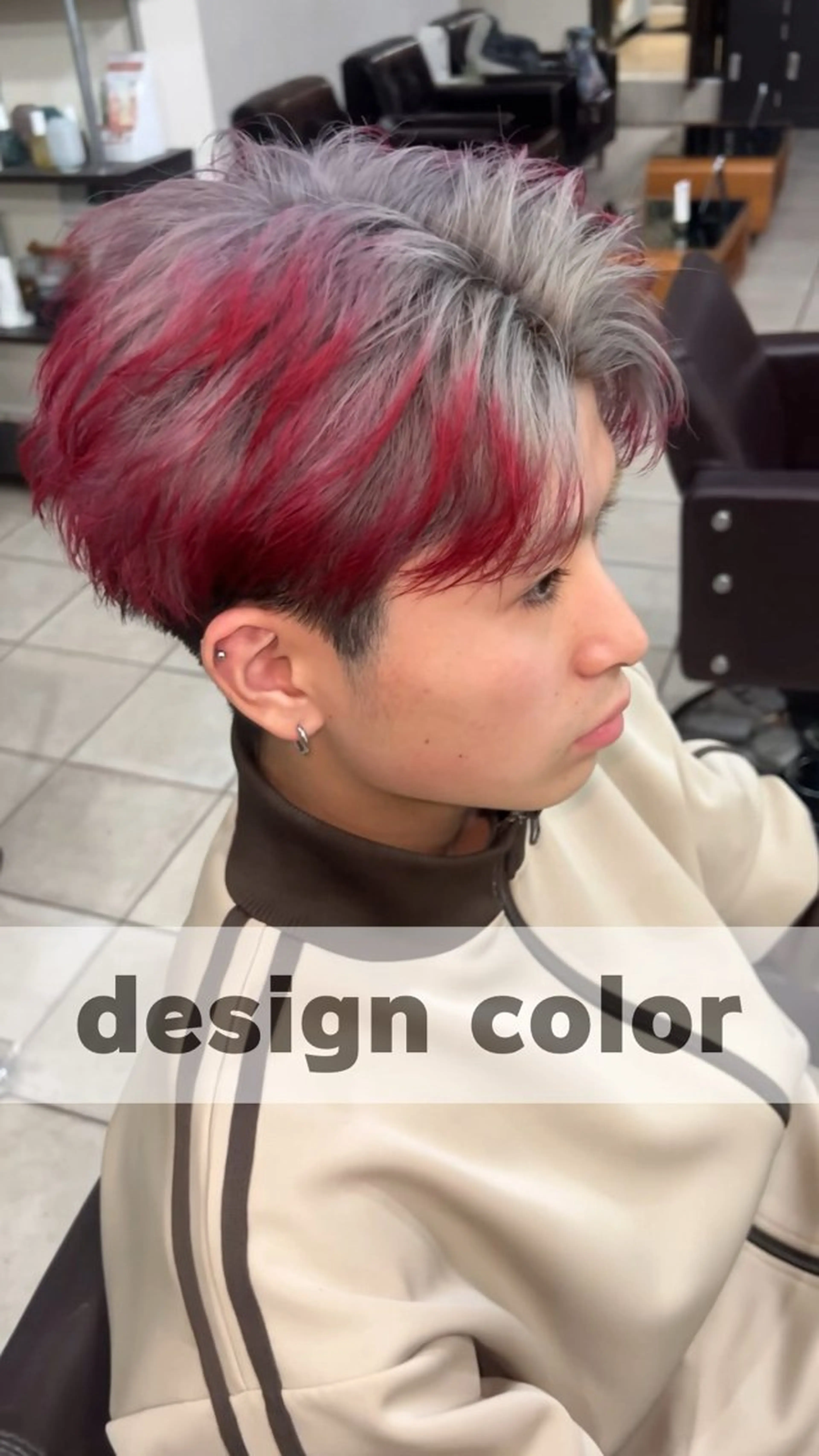 メンズ ヘアカラー ブリーチ/デザインカ ラー/村松愛翔のヘアスタイル