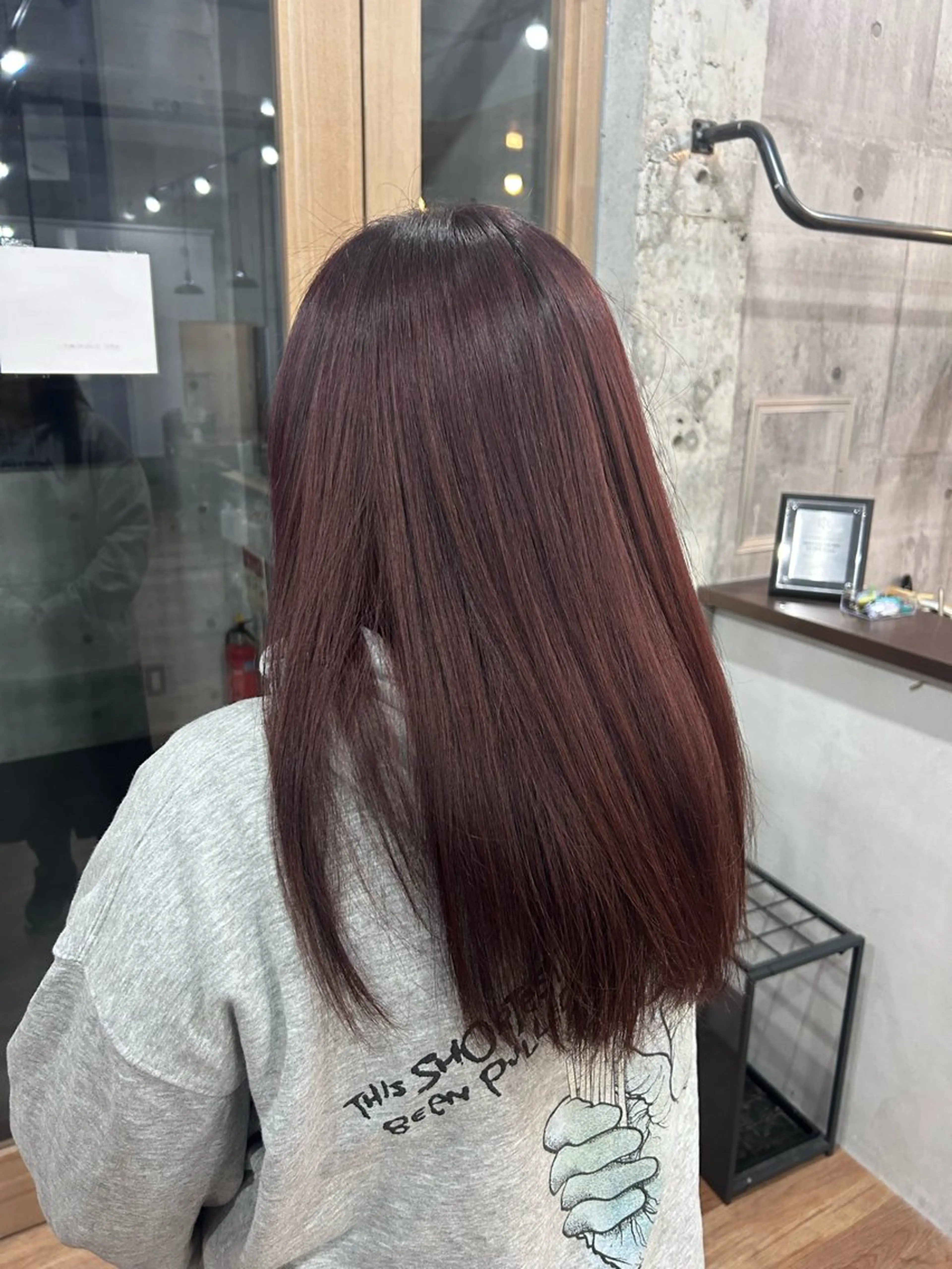 白髪ぼかしカラー➕Aujuaケアマスク🍒💖の写真