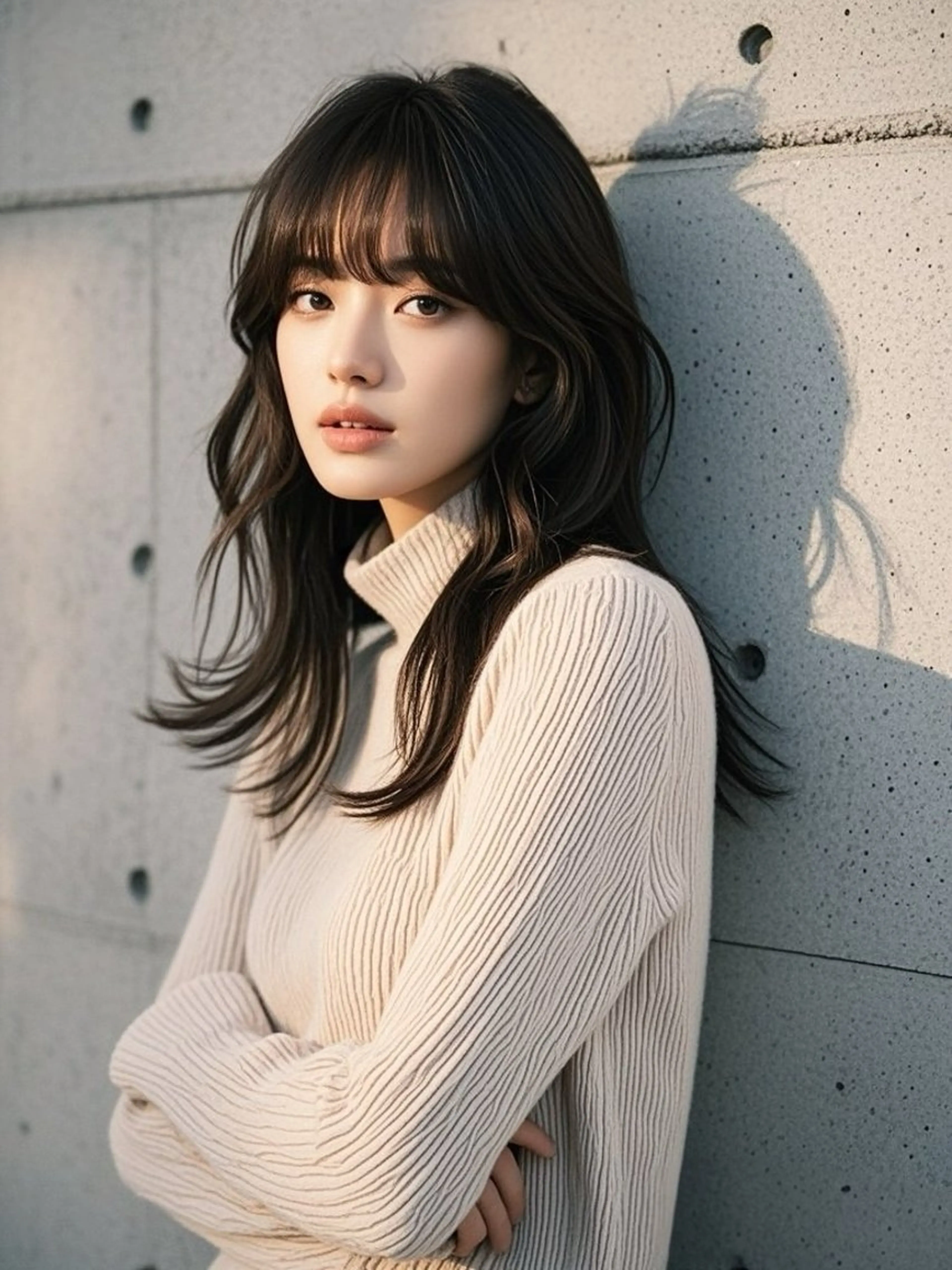 セミロング ショートボブ セミロングパーマ アッシュ ボブ くびれヘア カット ヘアカラー トリートメント ウルフカット 811 大阪梅田 ウルフのヘアスタイル