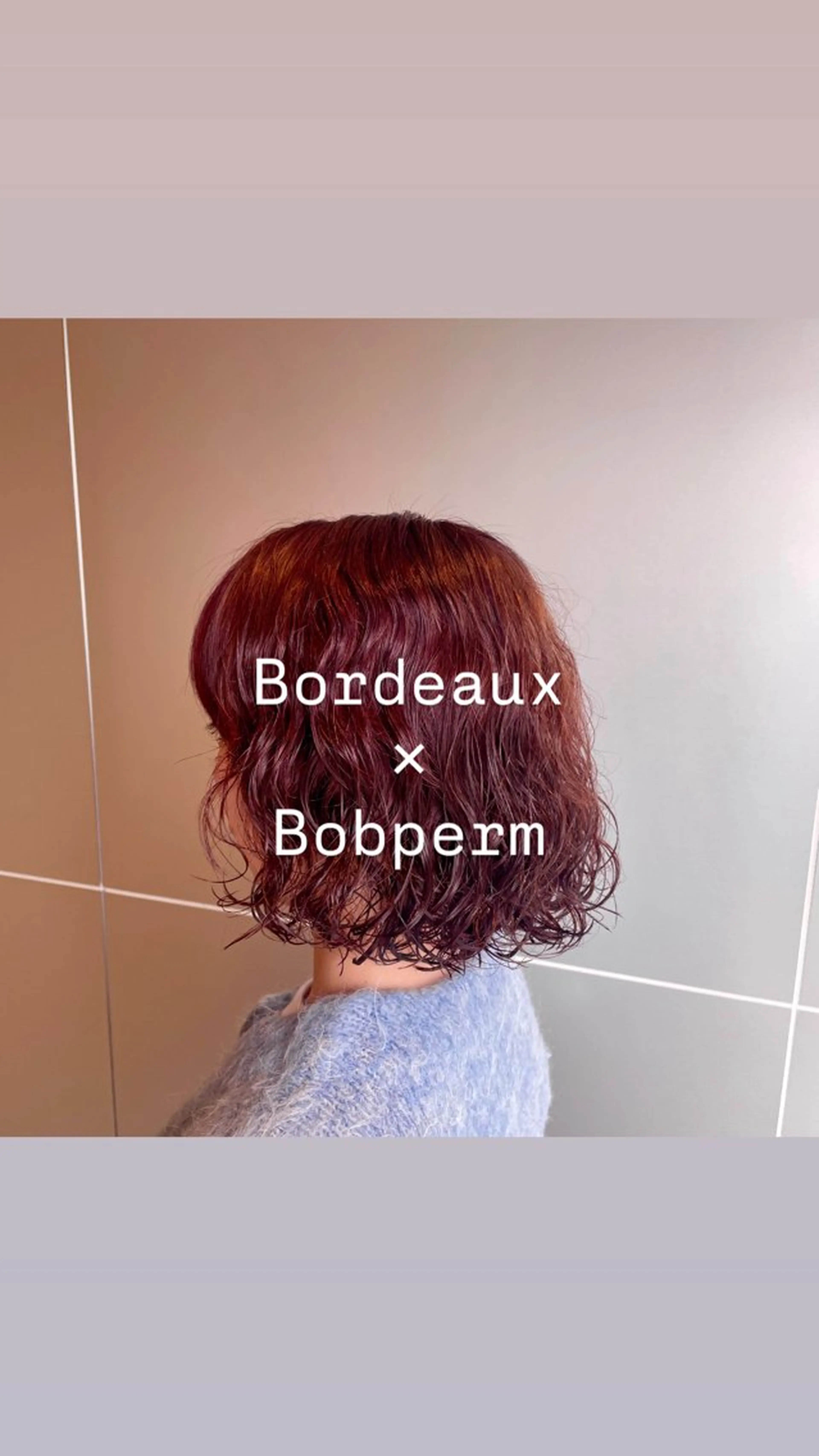 ミディアム カット ヘアカラー パーマ 🕊️小顔カット 暖色系🍒/偉楓のヘアスタイル
