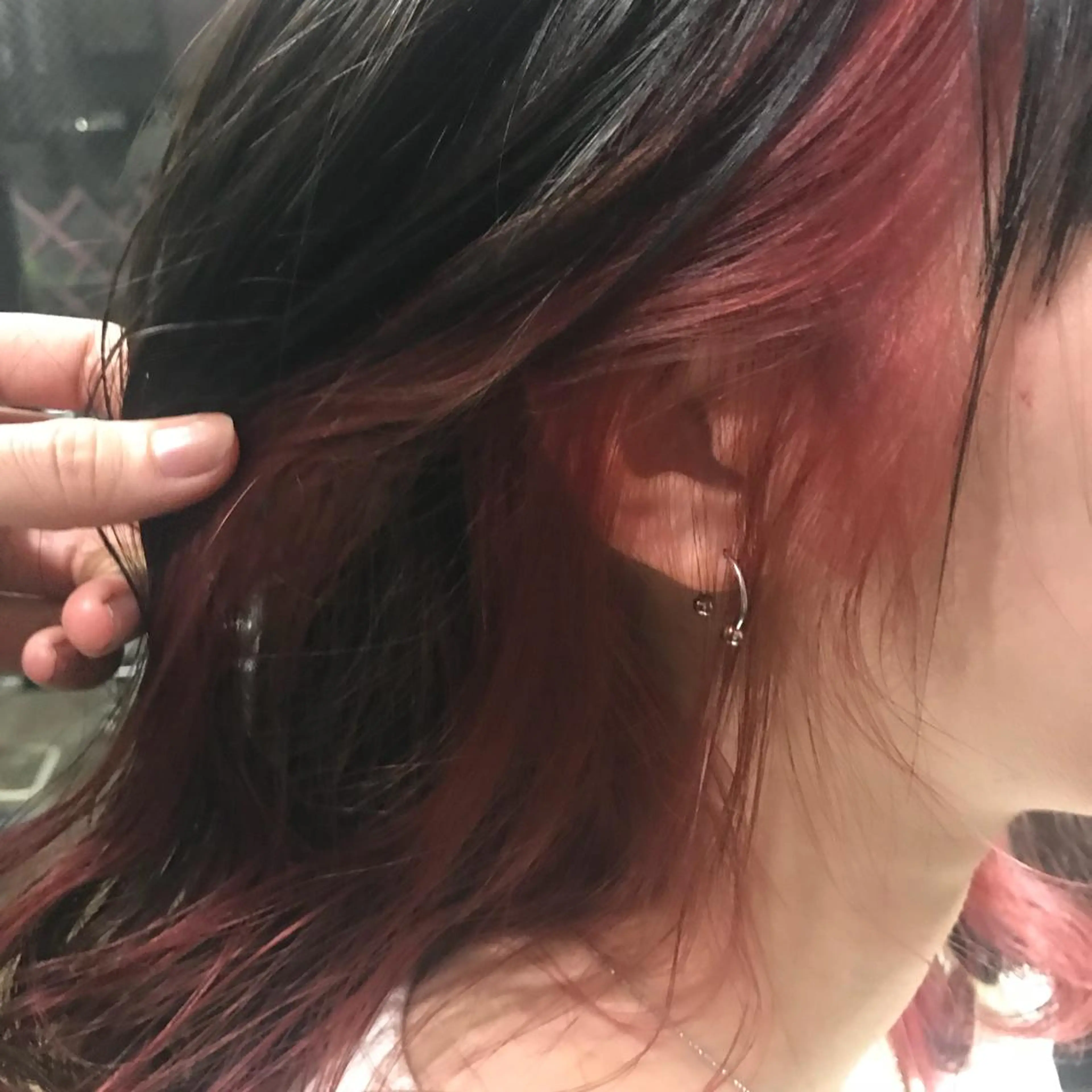 ロング カラー インナーカラー ピンクカラー chouette/ 根本優希のヘアスタイル