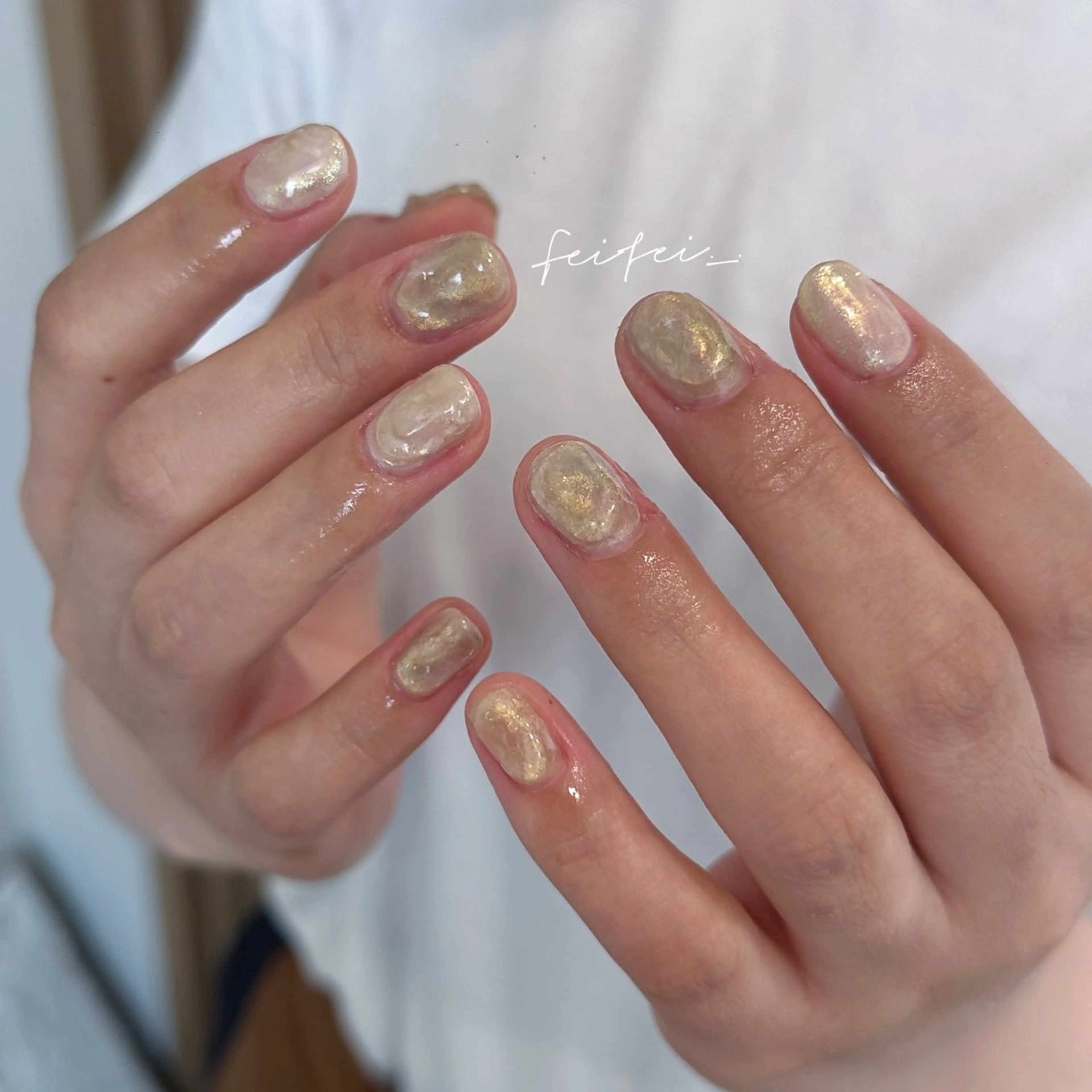 ネイル ハンドネイル 🎀 Hiyubi._.nail 🫧所属・🎀フェイ フェイ🫧💗のネイルデザイン