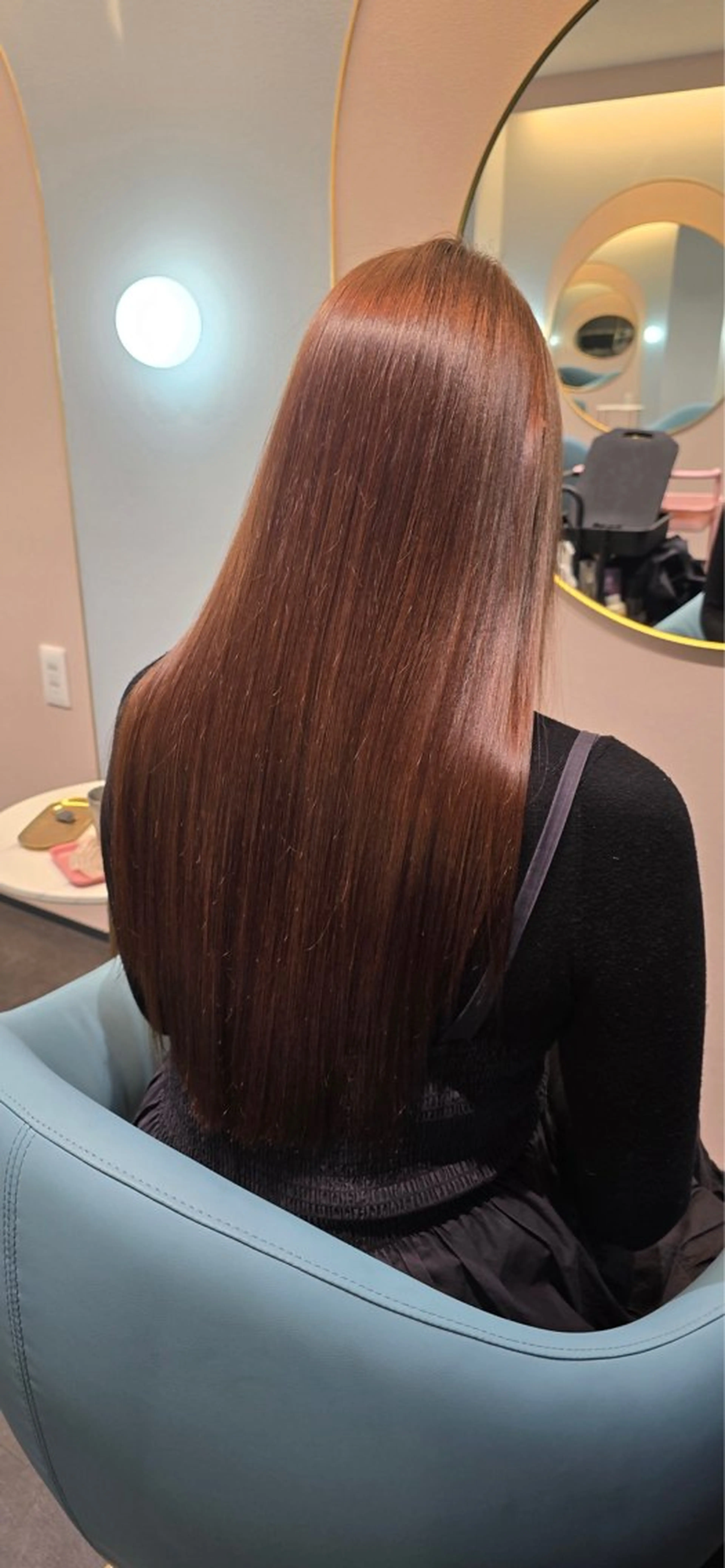 縮毛矯正+髪質改善トリートメントの写真