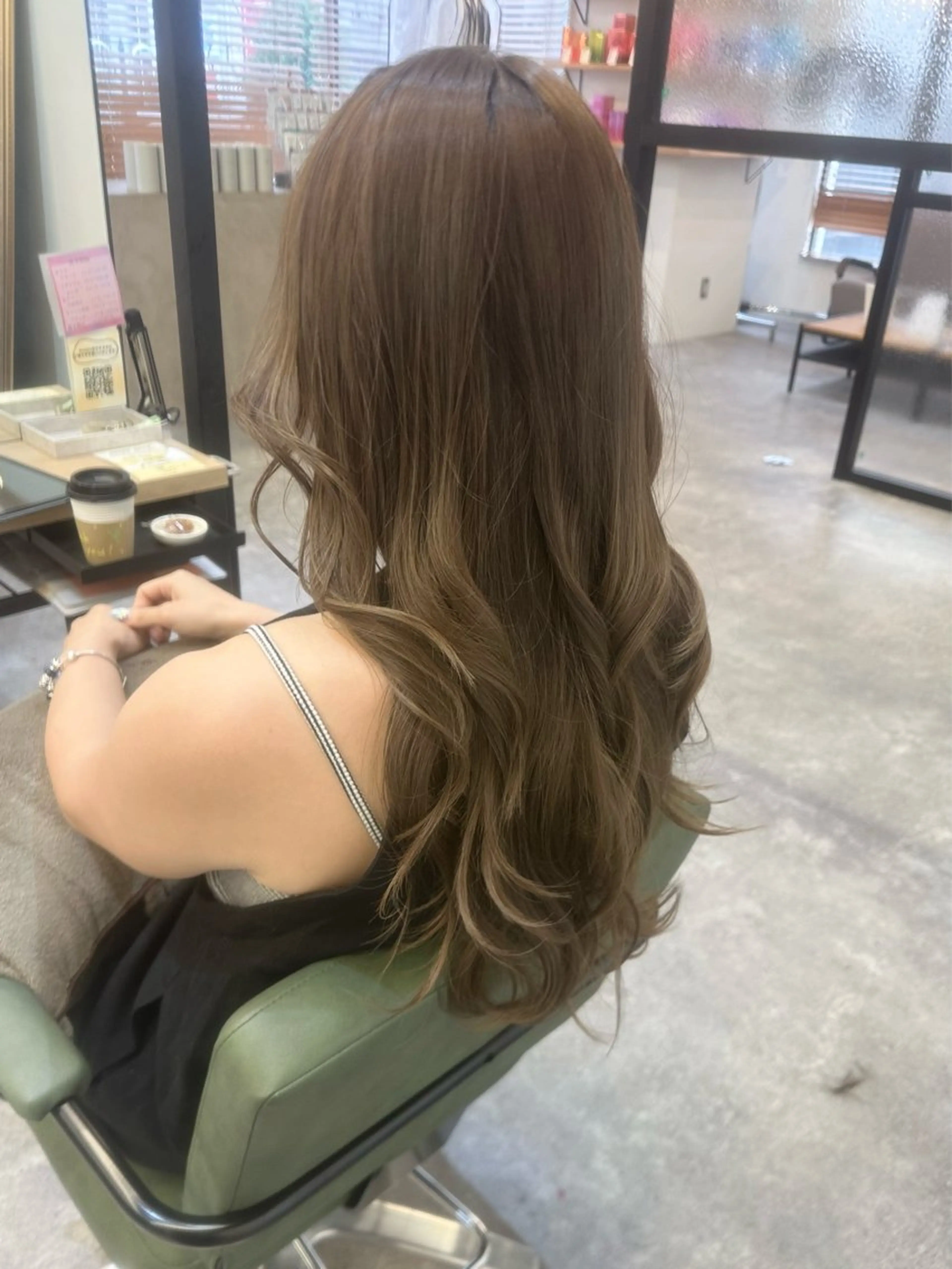 ロング ヘアカラー トリートメント 店長🌟小顔似合わせ デザインカラー◎古田のヘアスタイル
