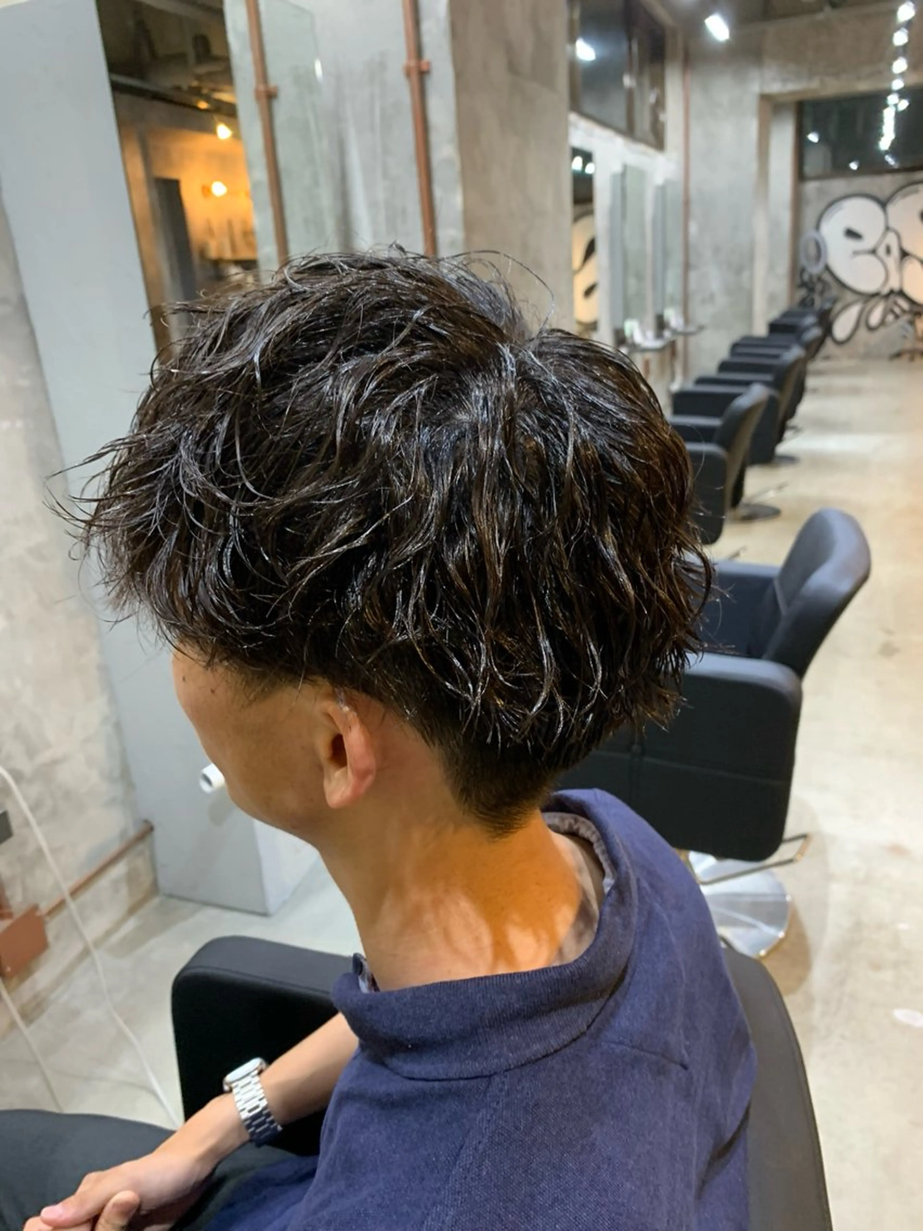 パーマ メンズ マッシュ メンズパーマ ツイストスパイラルパーマ スパイラルパーマ カット パーマ ⚡️メンズパーマ特化 mens支持◎/忠地のヘアスタイル