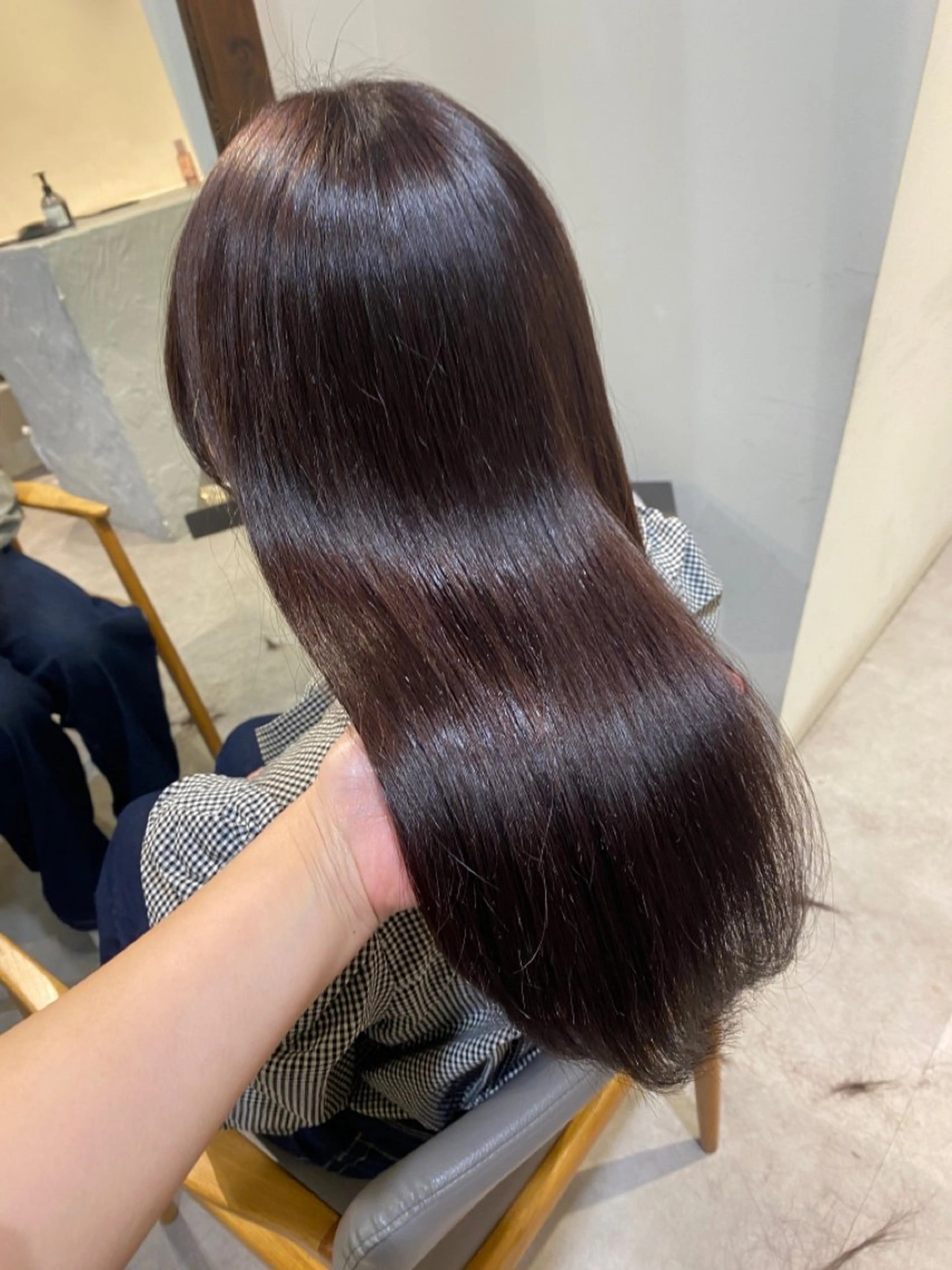 セミロング カラー 当日予約大歓迎💗 依田瑞希のヘアスタイル