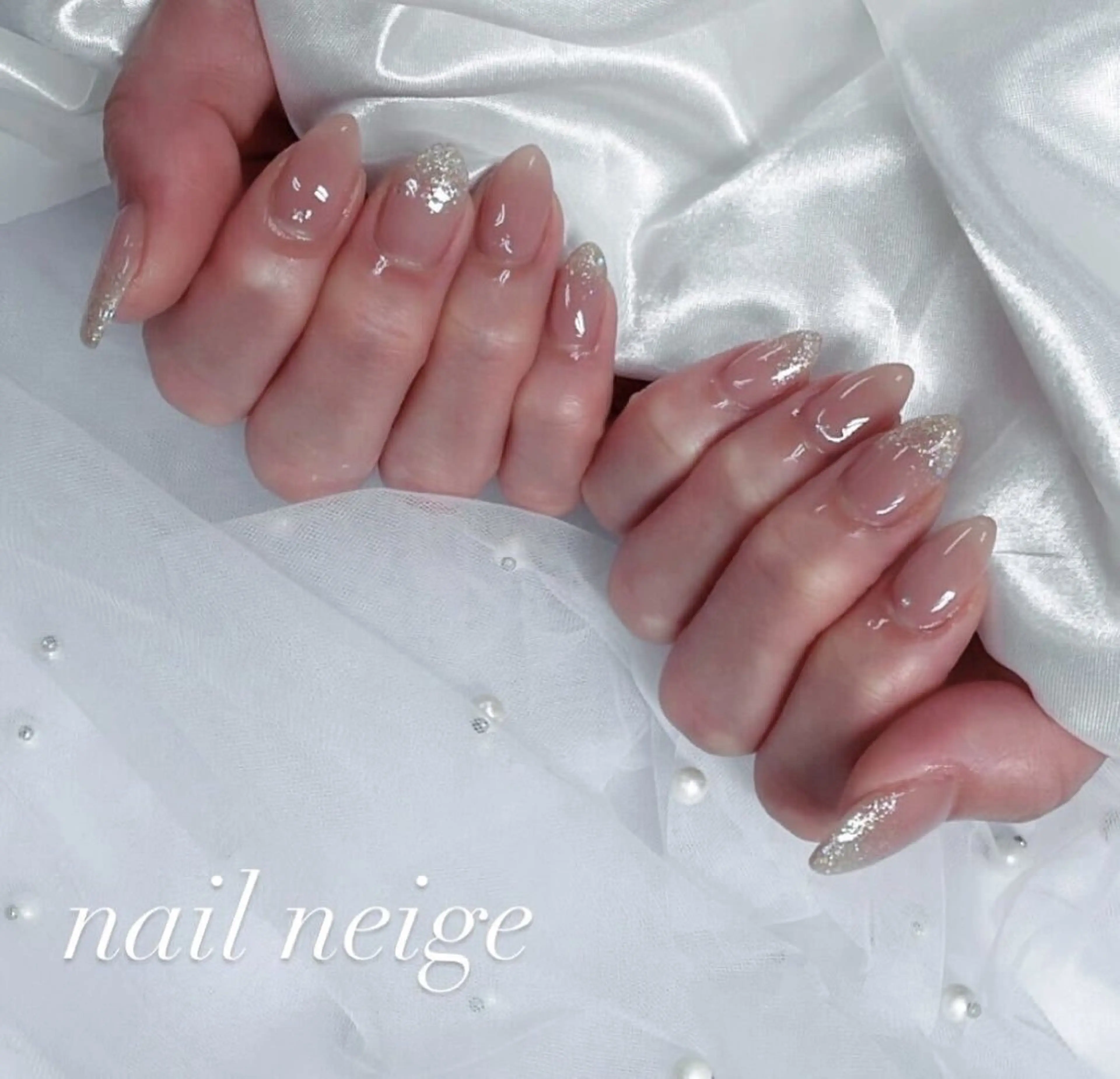 ネイル アートネイル ジェルネイル マグネットネイル ニュアンスネイル パラジェル ハンドネイル Nail Neige🐈🌙のネイルデザイン