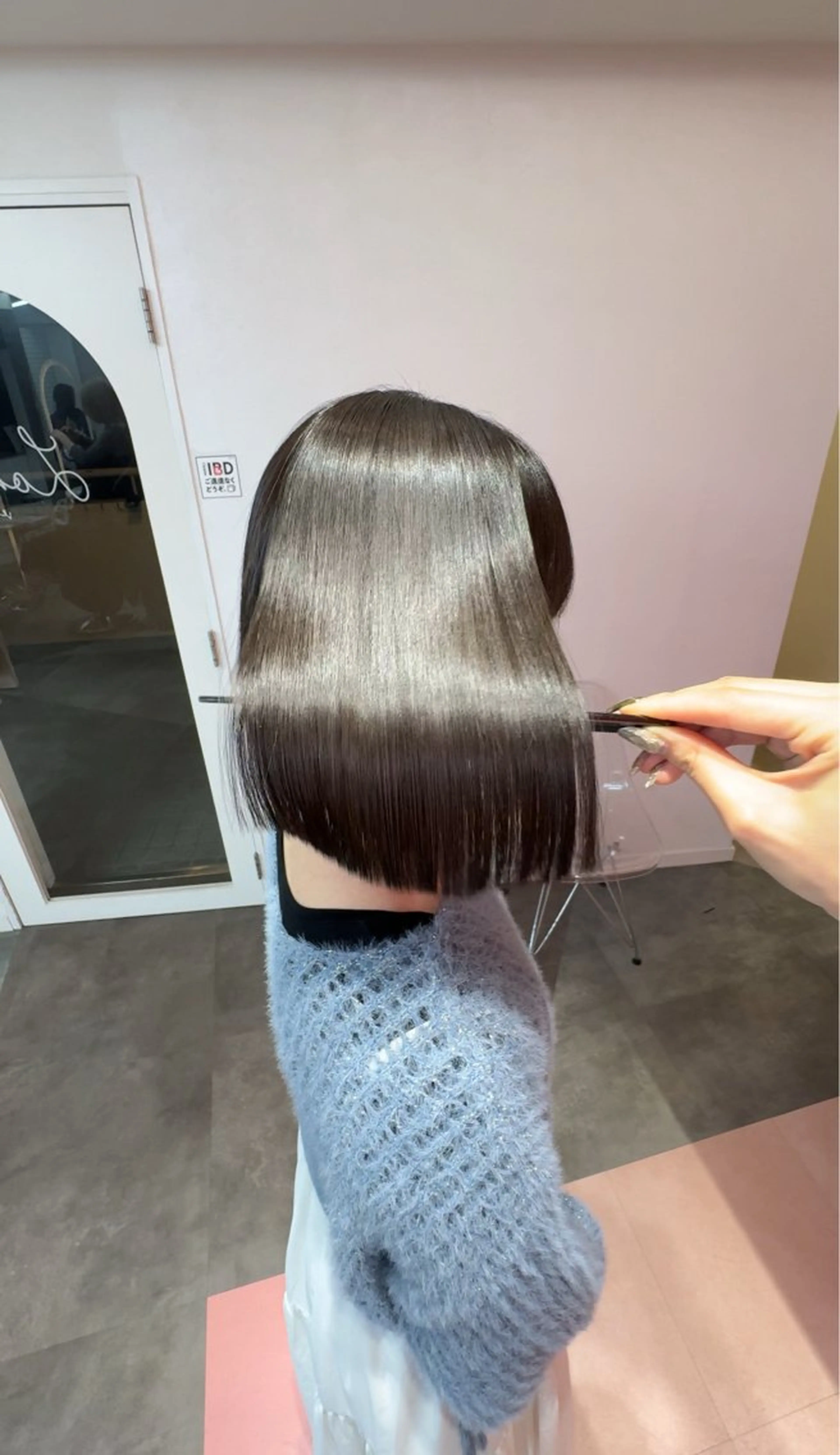 ショート カット 縮毛矯正 トリートメント 莉乃/縮毛矯正/髪質 改善/艶カラーのヘアスタイル