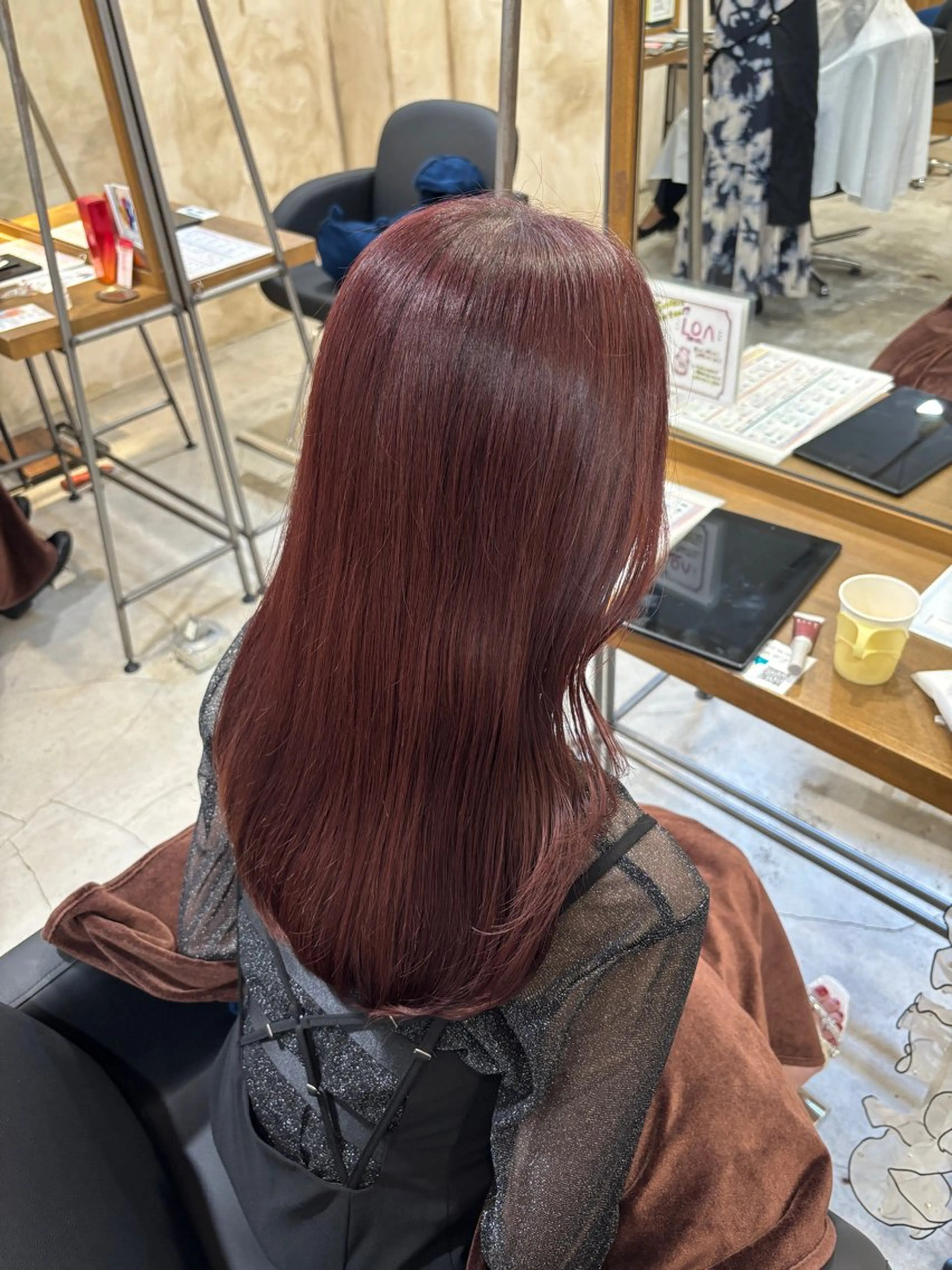 ロング カラー カット ヘアカラー トリートメント ツヤカラー🫧 Saeのヘアスタイル