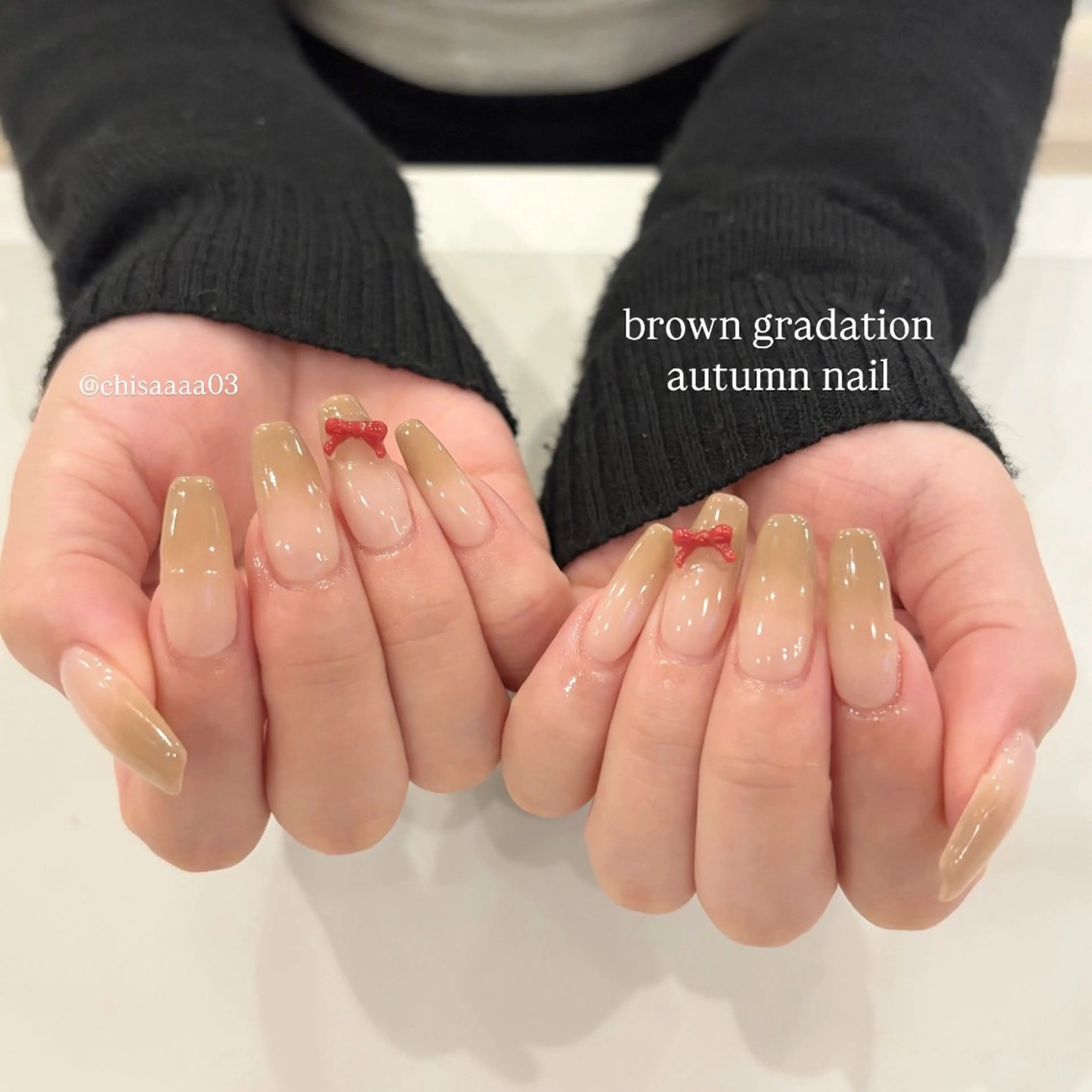 ネイル リボン ハンドネイル millie ainee太田のネイルデザイン