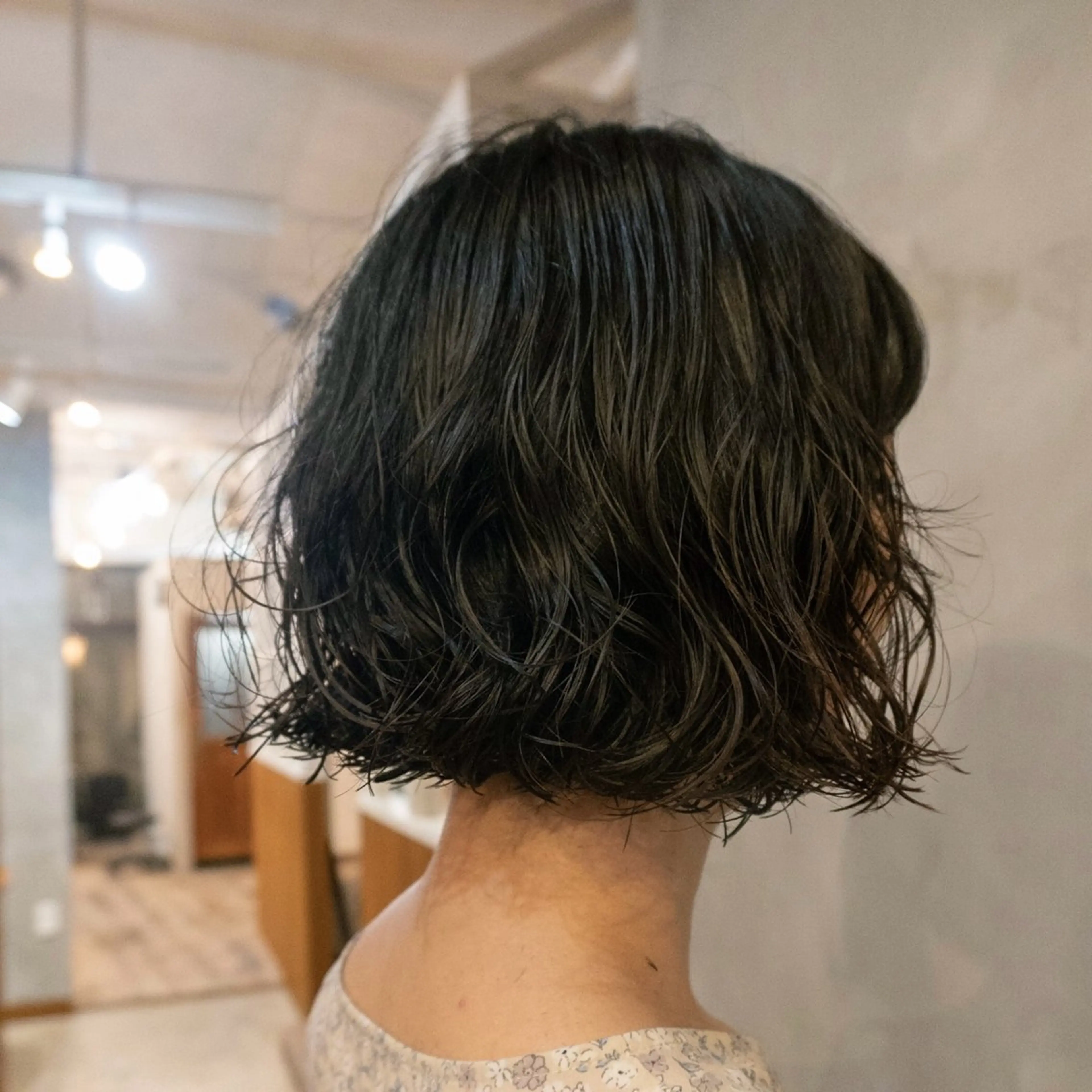 ミディアム パーマ ミディアムパーマ ボブ ニュアンスパーマ カット パーマ 🌿ボブ パーマ高橋啓太🌿のヘアスタイル