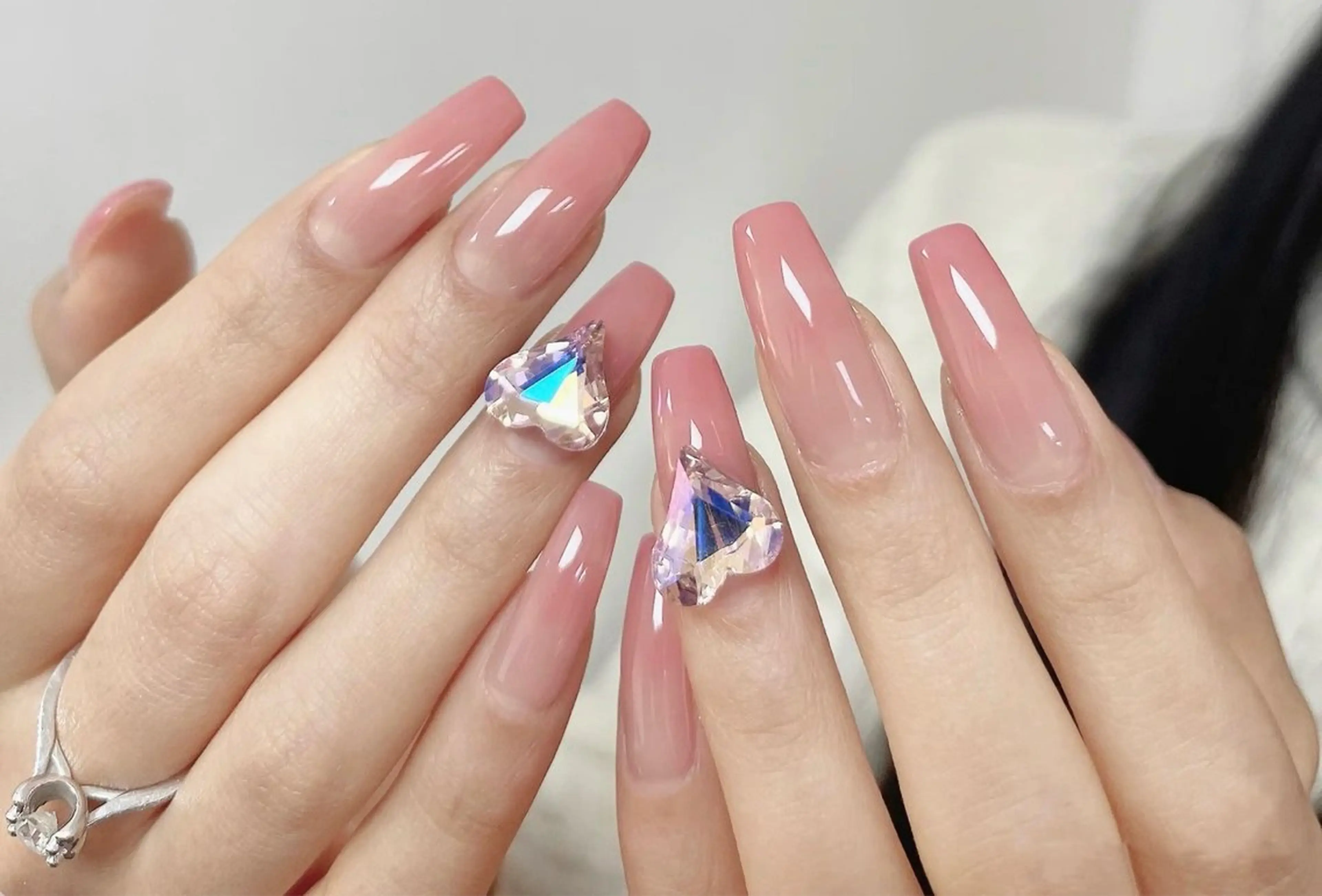 🎀長さだし10本🎀[自爪オフ・美フォルム・ケア込]カラーグラテーションorベイビーブーマーの写真