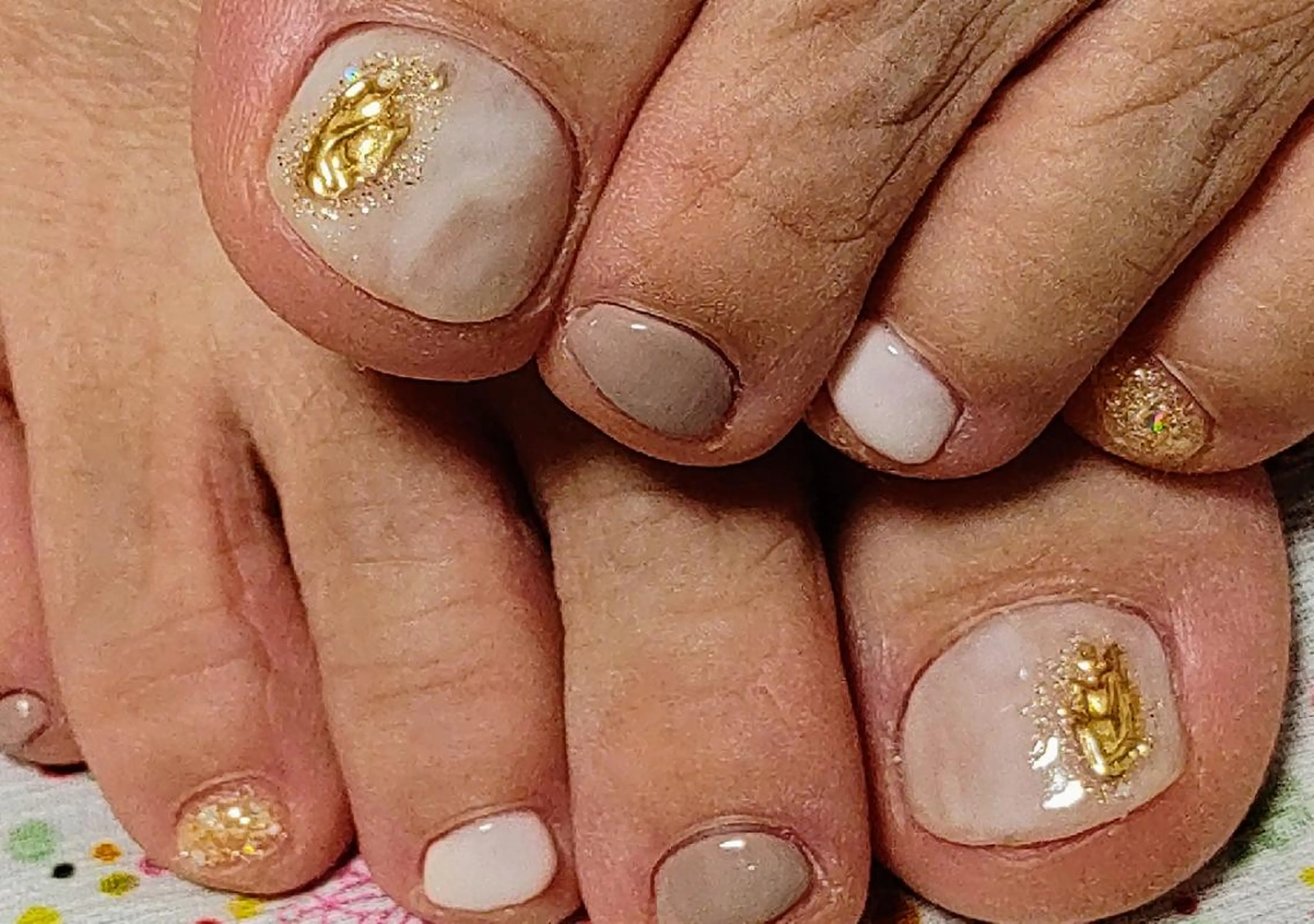 ネイル 大理石ネイル(マーブル) ミラーネイル Sorei所属・　 キムラのネイルデザイン