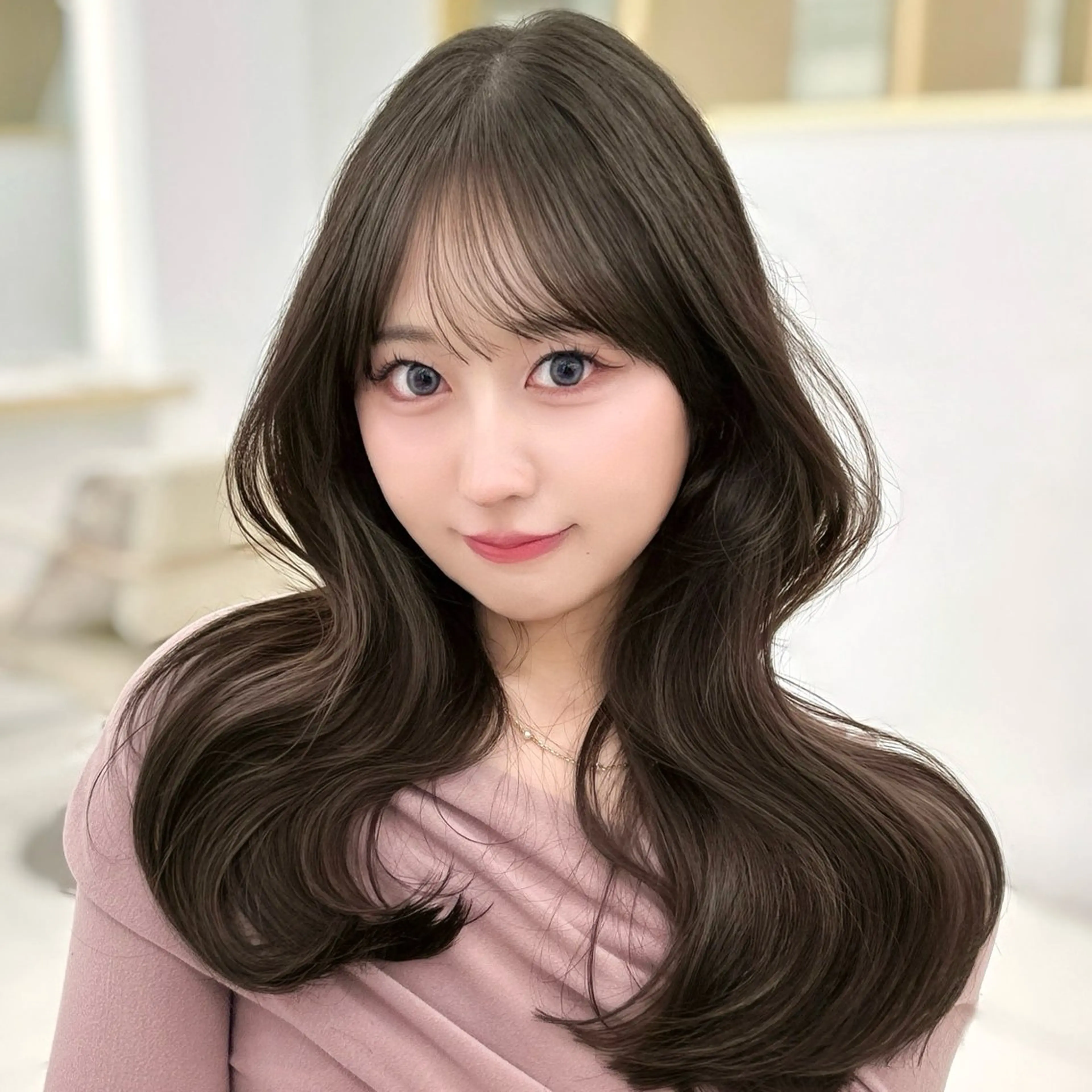 ロング 韓国顔まわり/前髪 /レイヤー/いつきのヘアスタイル