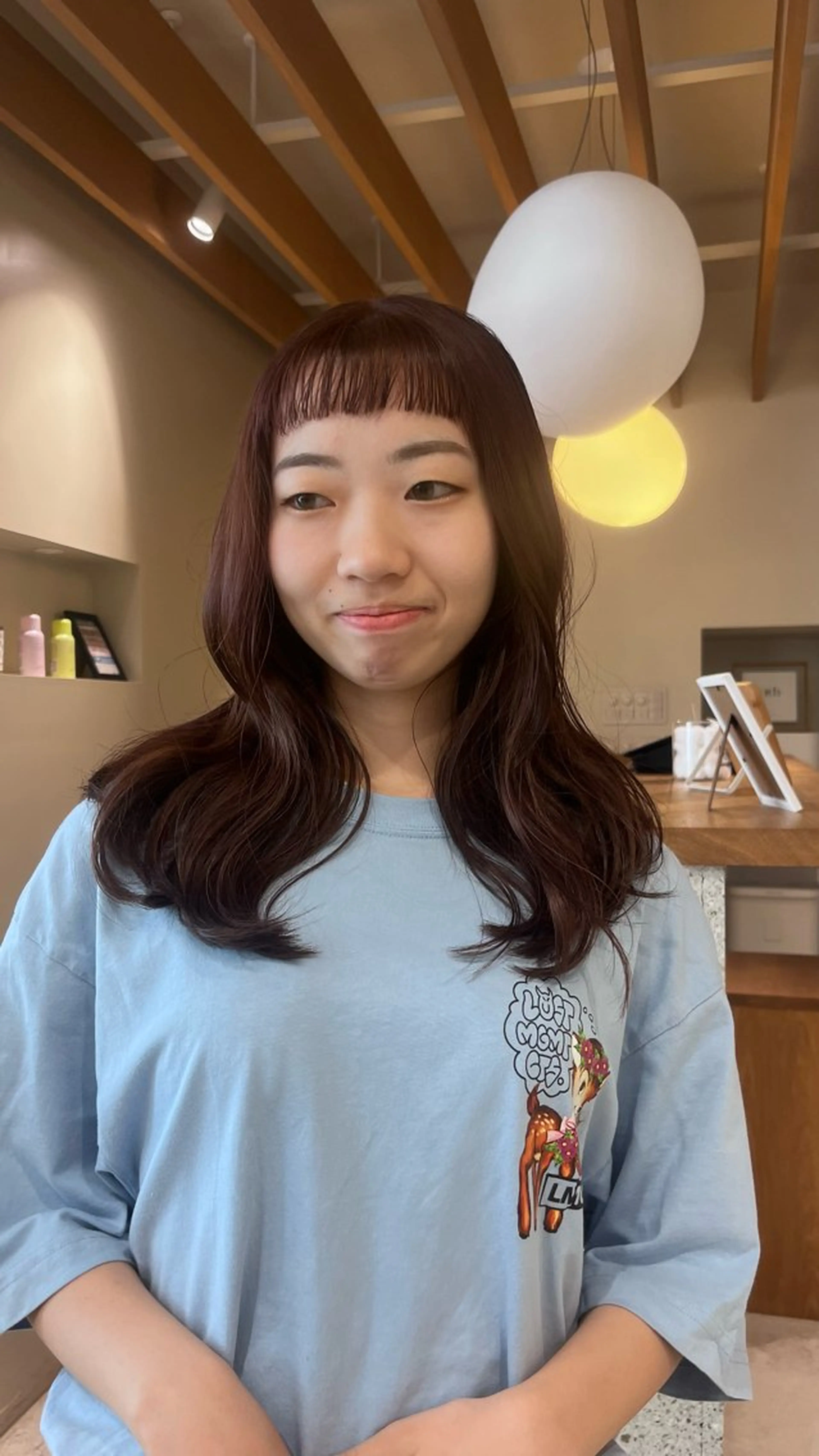 ロング カラー ブラウンカラー ラベンダーカラー ピンクカラー ヘアカラー パーマ/メンズパーマ モデル募集/フウカのヘアスタイル