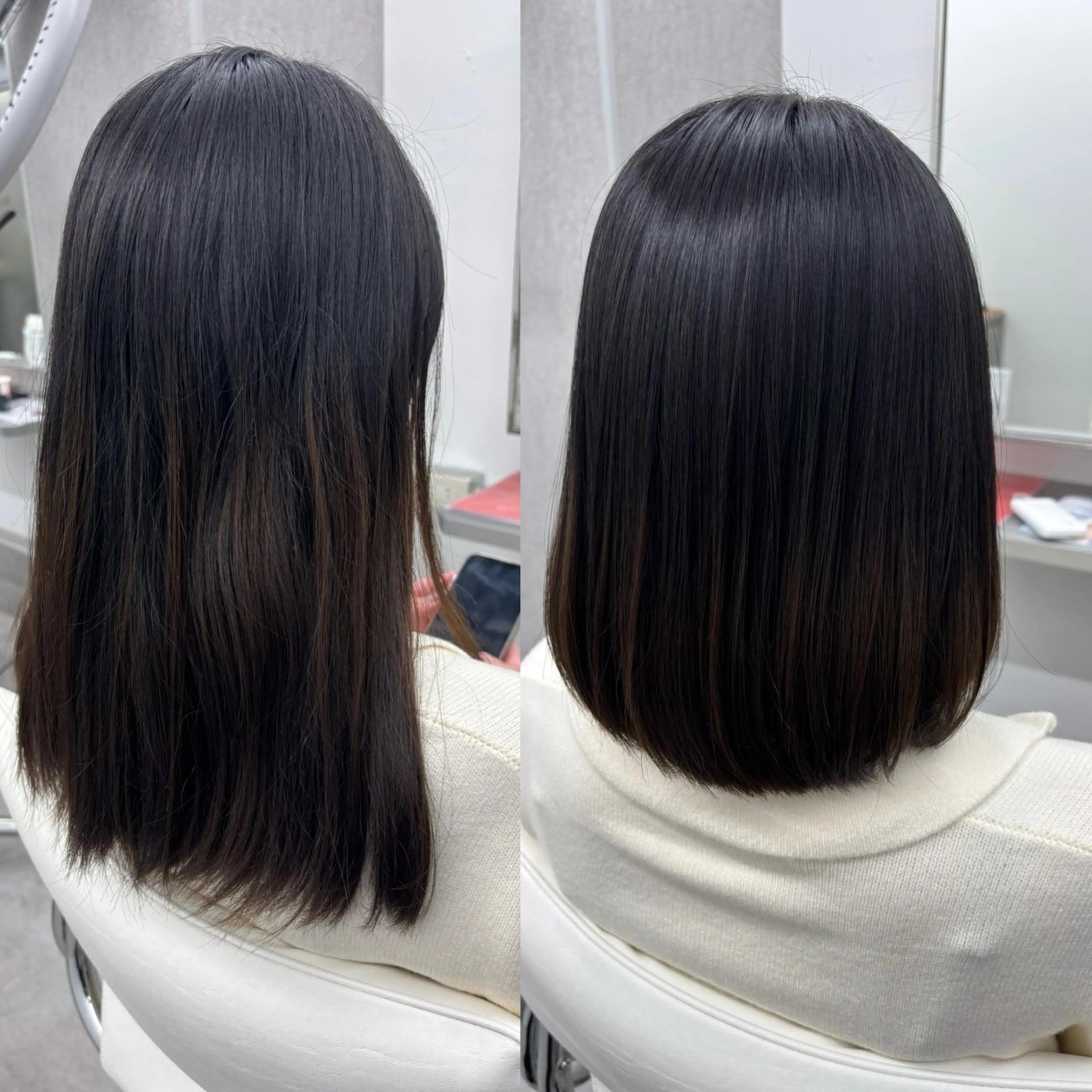 ミディアム 髪質改善 縮毛矯正 カット 縮毛矯正 関山浩平 ショート/ボブのヘアスタイル