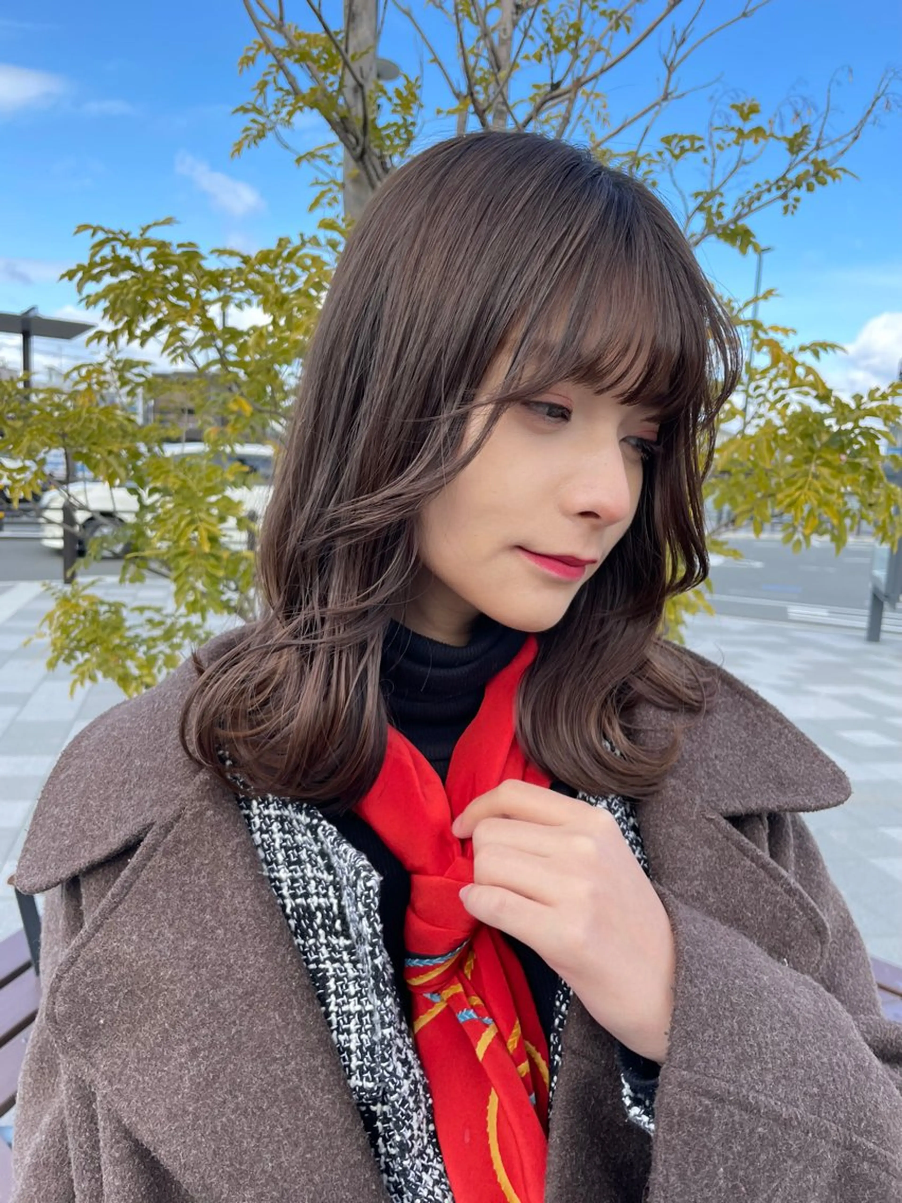 ミディアム Apa kabar  鳳店所属・Apa kabar 鳳店　吉田裕のヘアスタイル