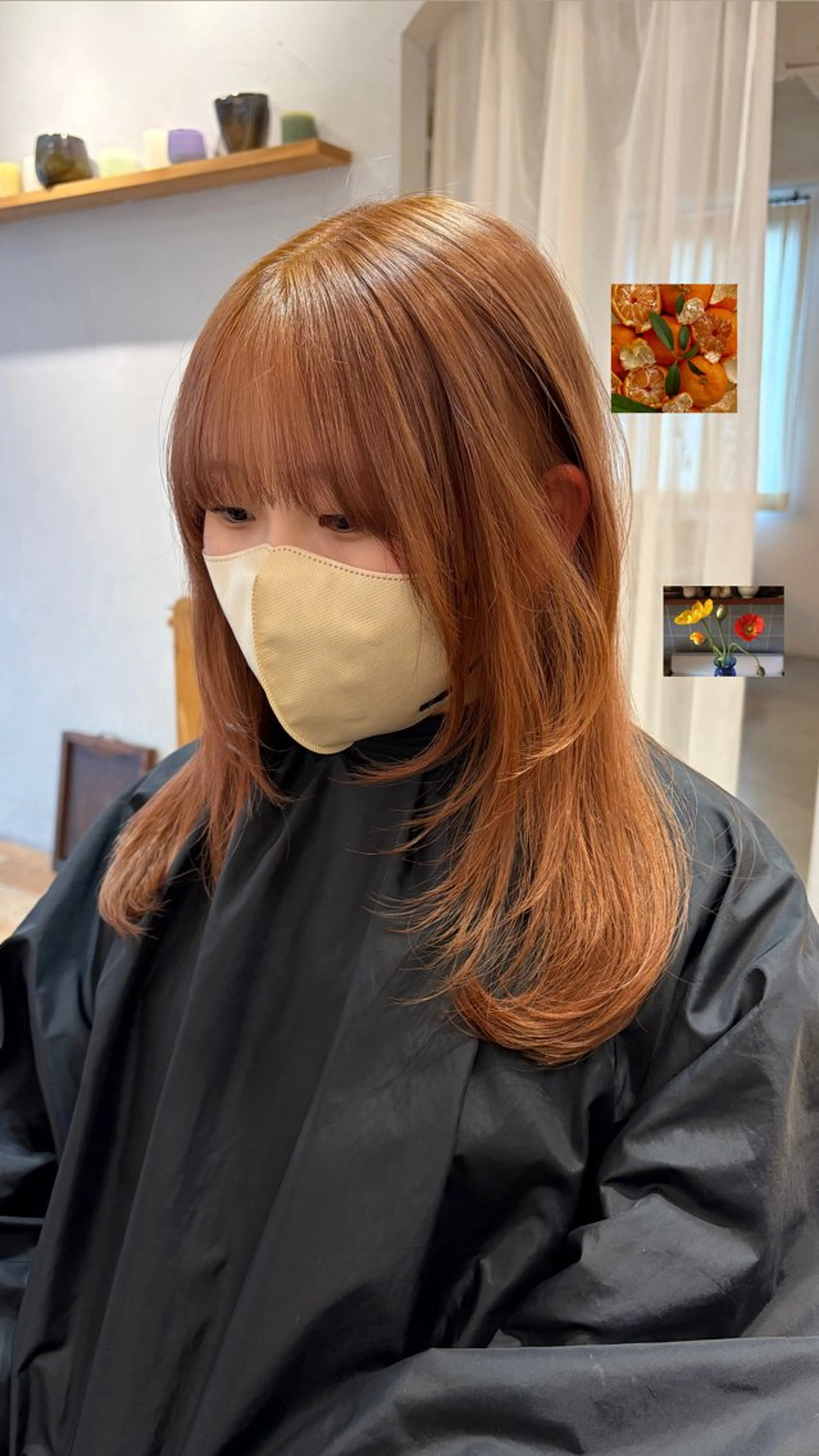 ミディアム カラー ヘアカラー じゅわっと暖色カラー 🍊Moemiのヘアスタイル
